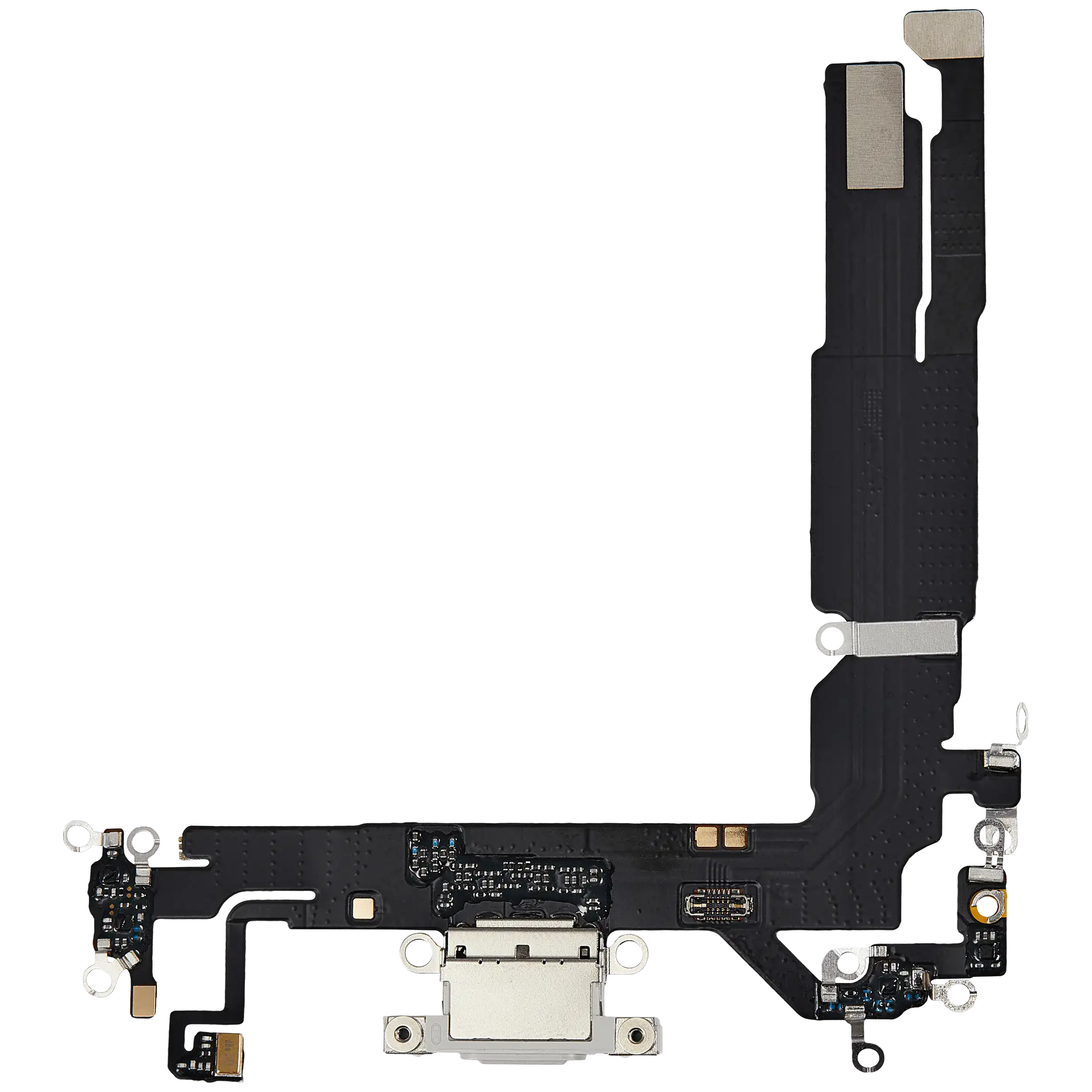 Charging Port Flex Cable Compatible For Iphone 16 (Aftermarket Plus) (White)