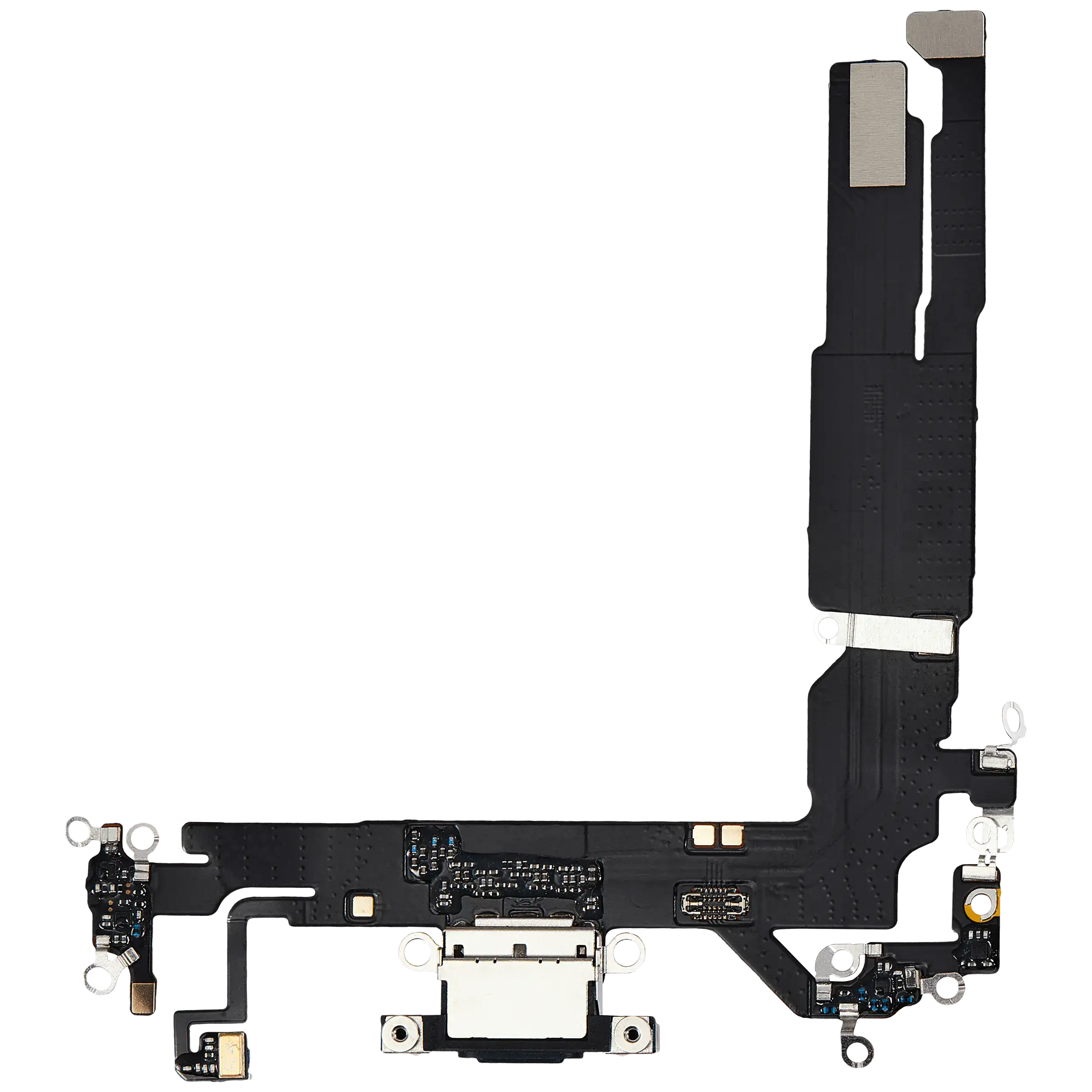 Charging Port Flex Cable Compatible For Iphone 16 (Aftermarket Plus) (Black)