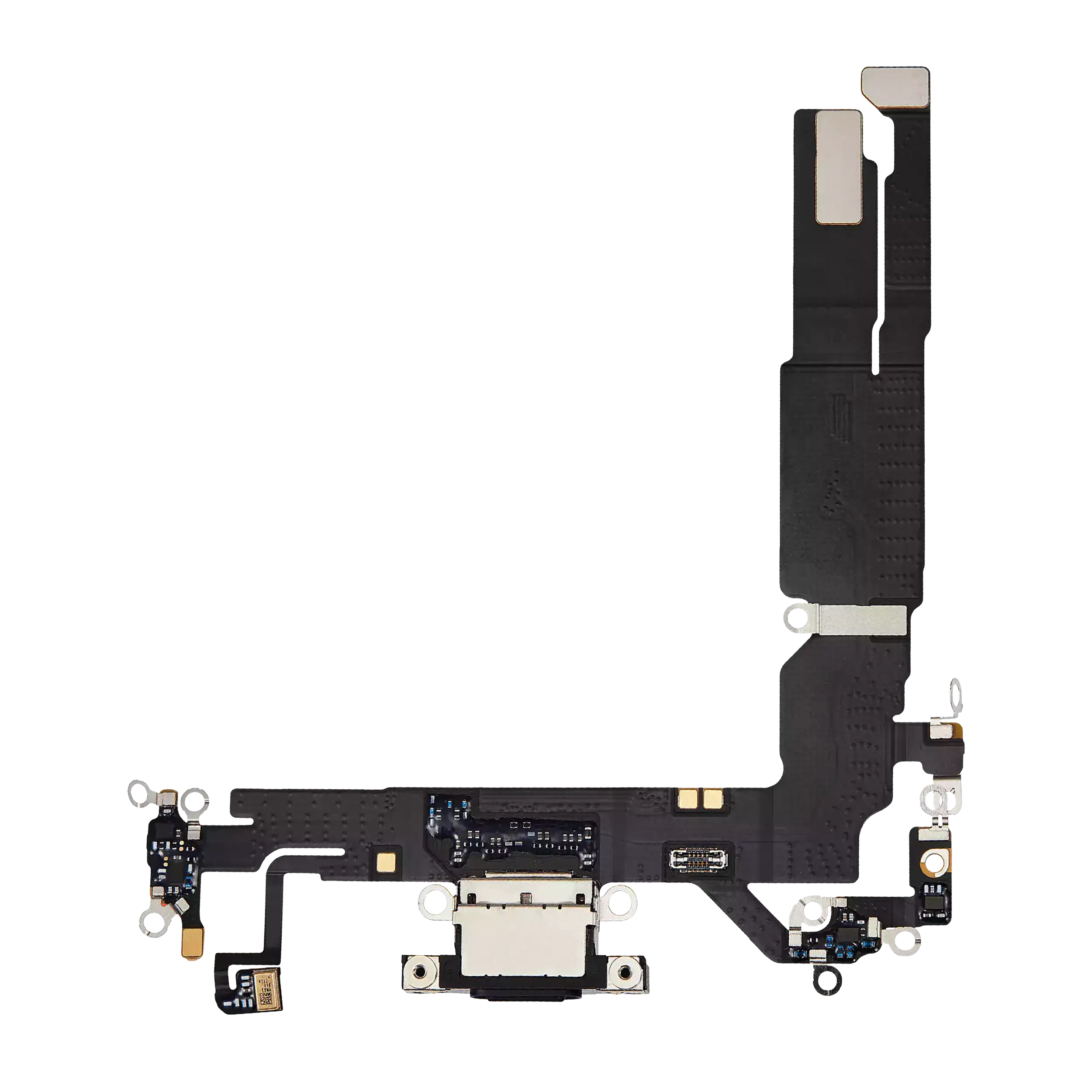 Charging Port Flex Cable Compatible For Iphone 16 (Premium) (Black)