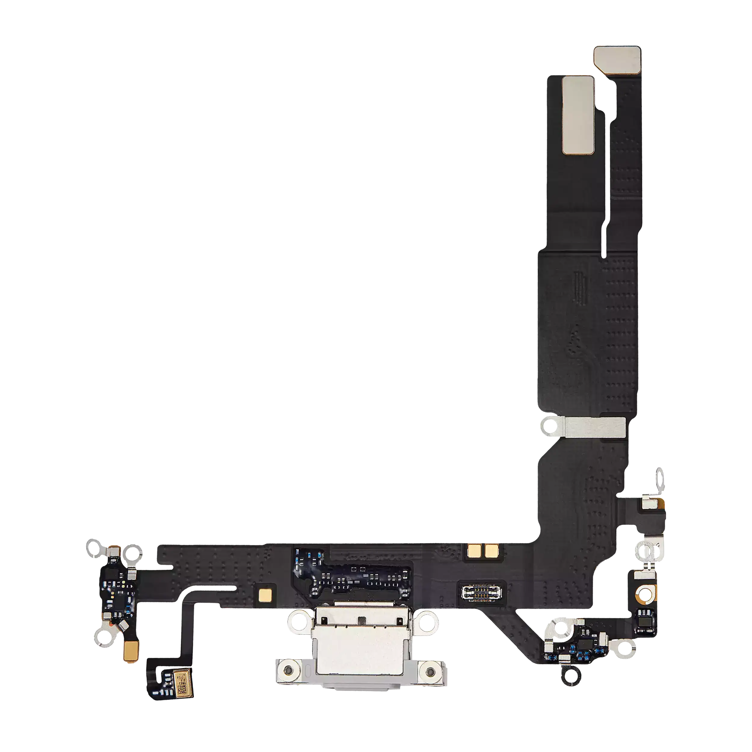 Charging Port Flex Cable Compatible For Iphone 16 (Premium) (White)