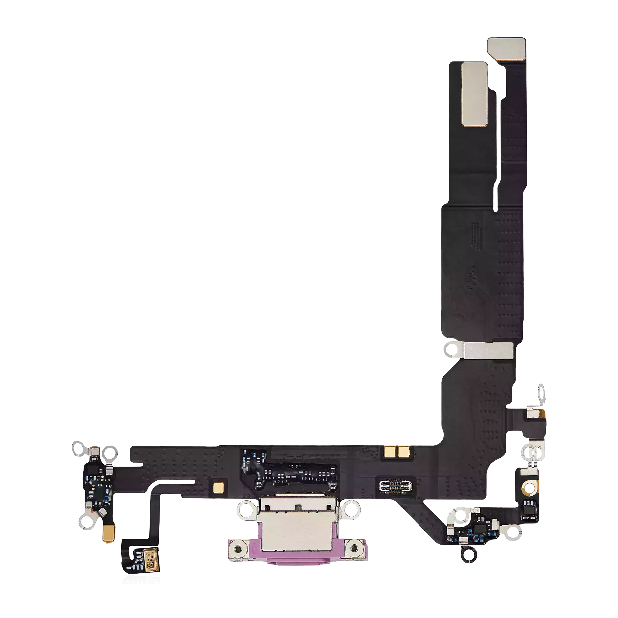 Charging Port Flex Cable Compatible For Iphone 16 (Premium) (Pink)