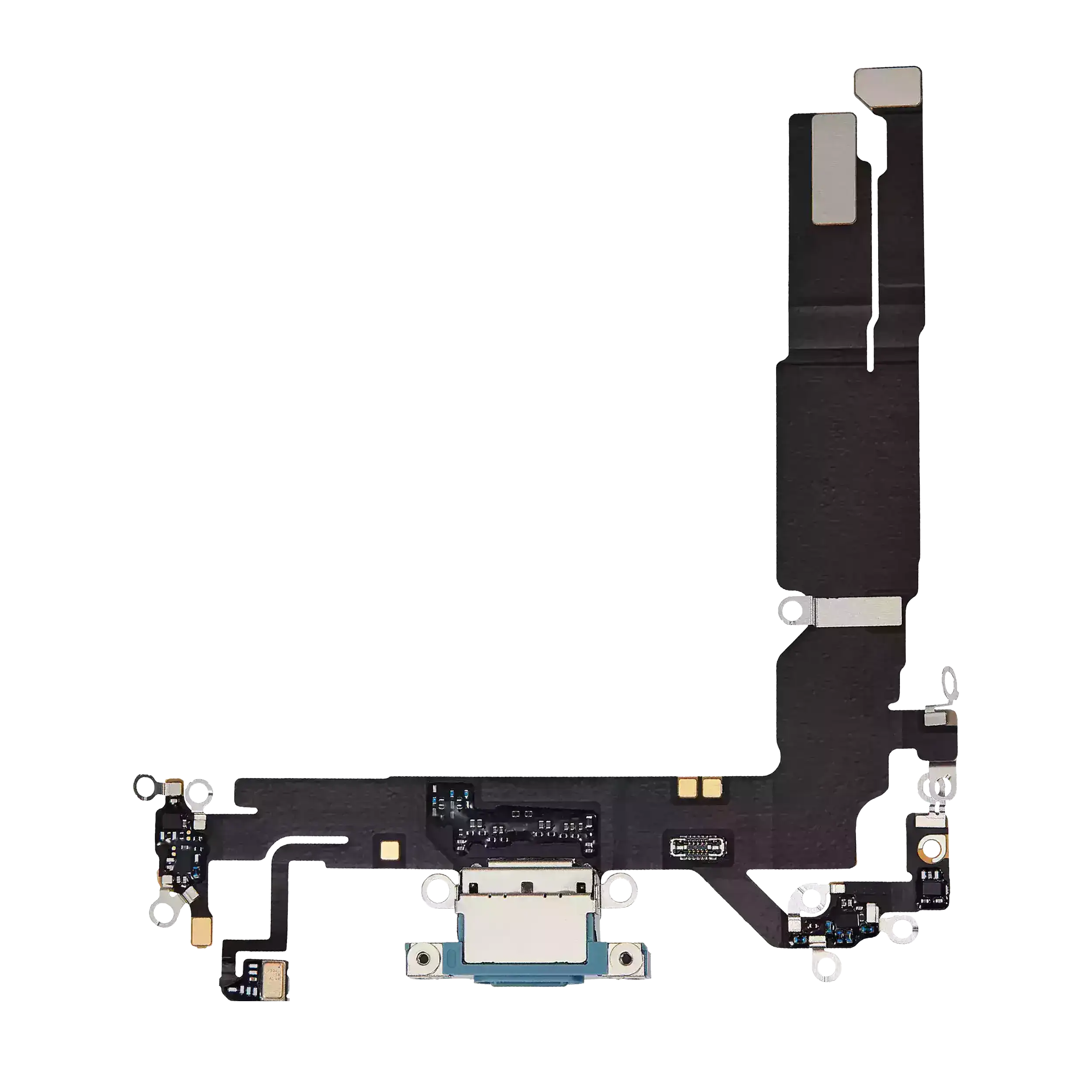 Charging Port Flex Cable Compatible For Iphone 16 (Premium) (Teal)