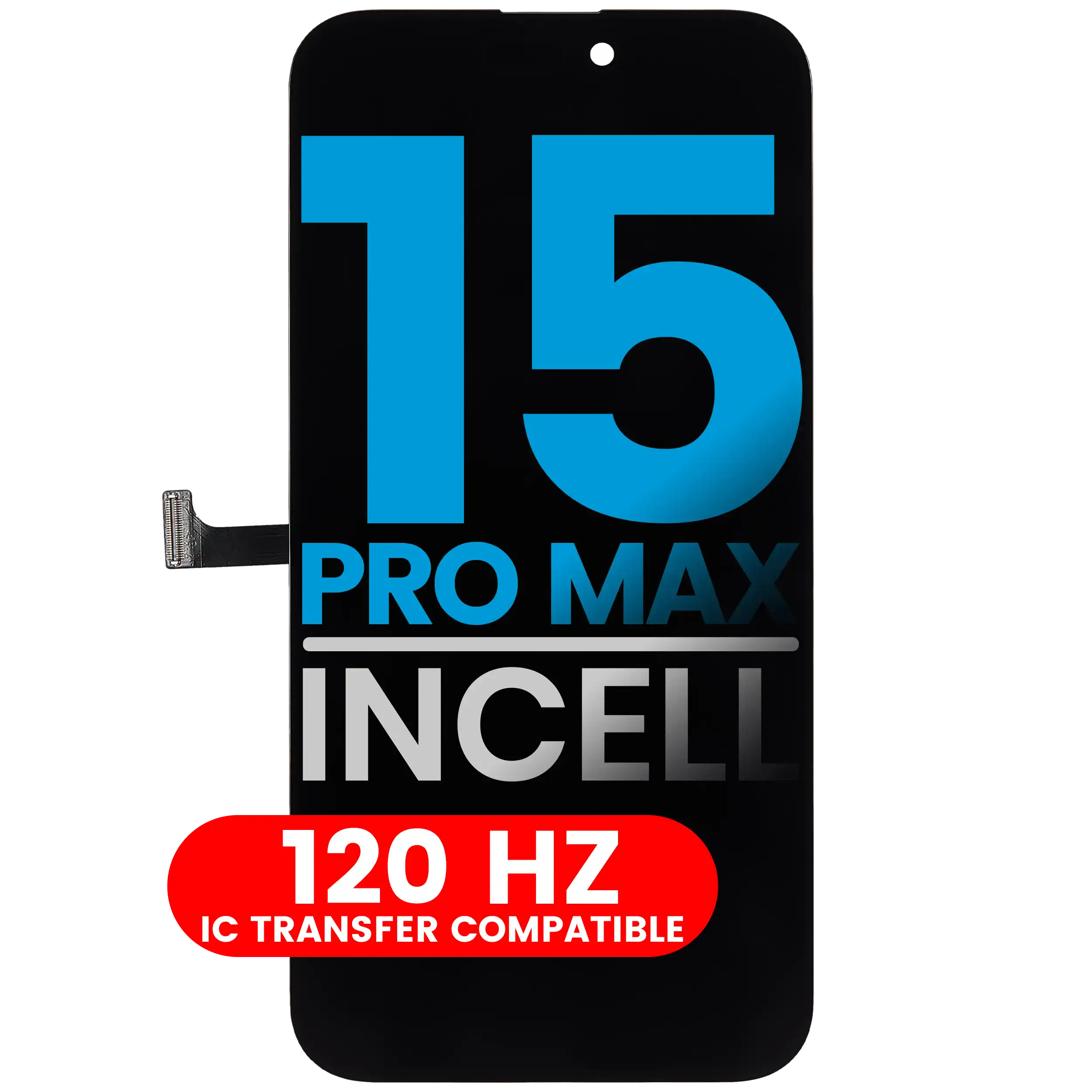 Lcd Assembly Compatible For Iphone 15 Pro Max (Aftermarket: Aq7 / Incell)(120Hz)