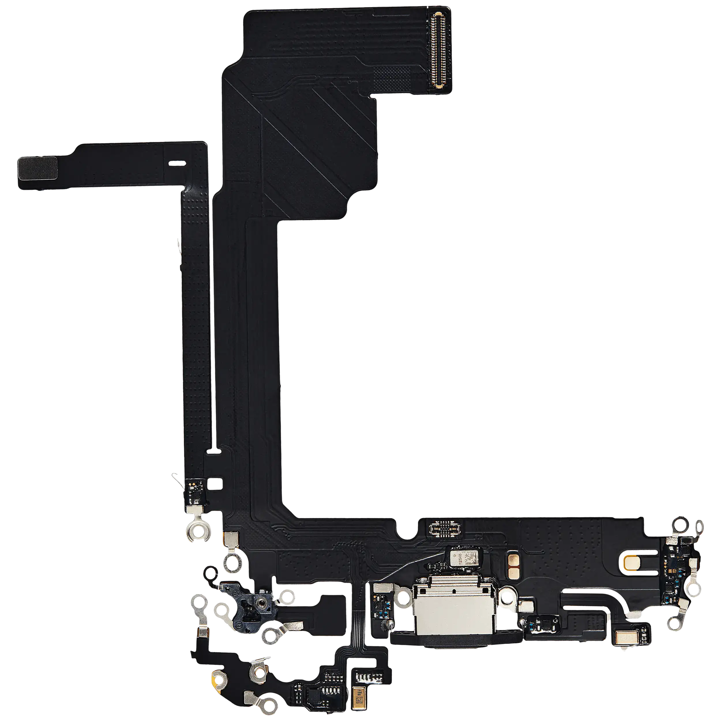 Charging Port Flex Cable Compatible For Iphone 15 Pro Max (Aftermarket Plus) (Black Titanium)