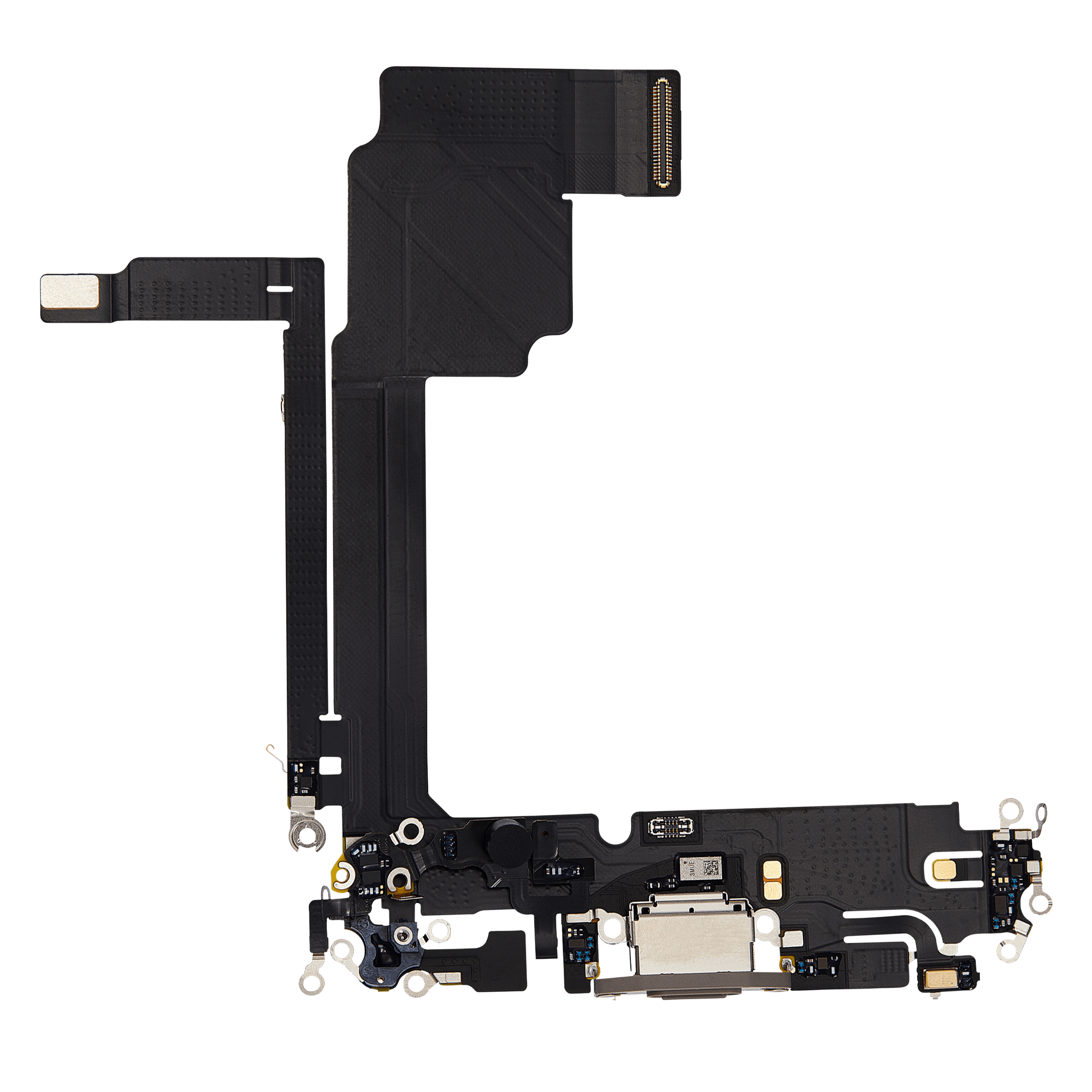 Charging Port Flex Cable Compatible For Iphone 15 Pro Max (Premium) (Natural Titanium)