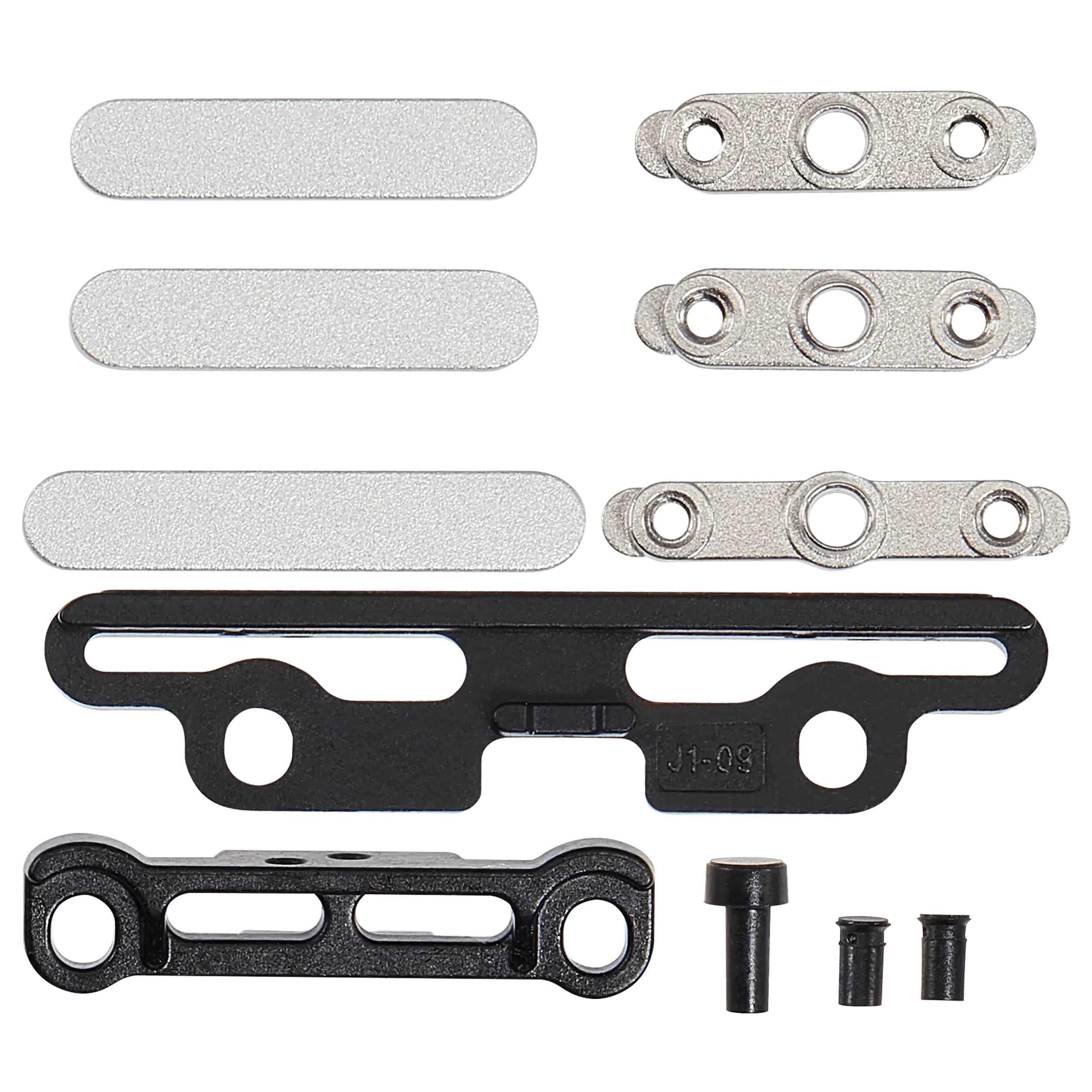 Full Button And Bracket Set Compatible For Ipad Pro 11" 5Th Gen (2024) / Pro 13" 7Th Gen (2024) (11 Piece Set) (Silver)