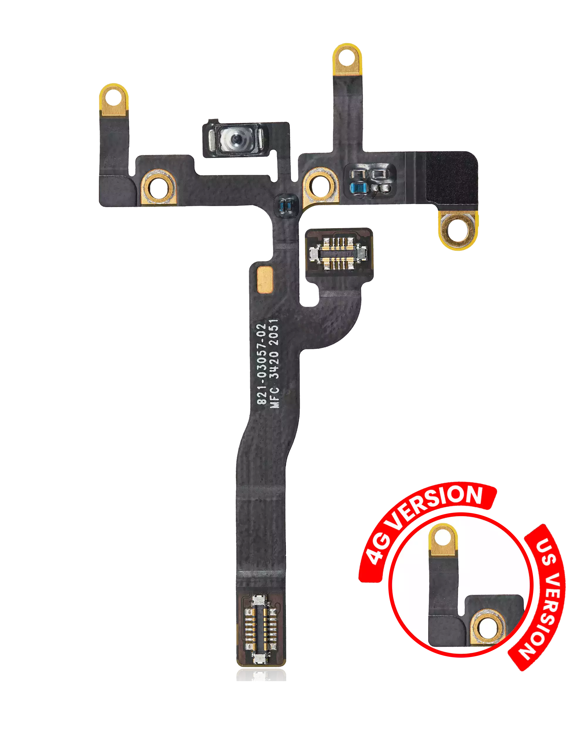 Power Button Flex Cable For Ipad Pro 12.9" 5Th & 6Th Gen, Ipad Pro 11" 3Rd & 4Th Gen (Us 4G Version)