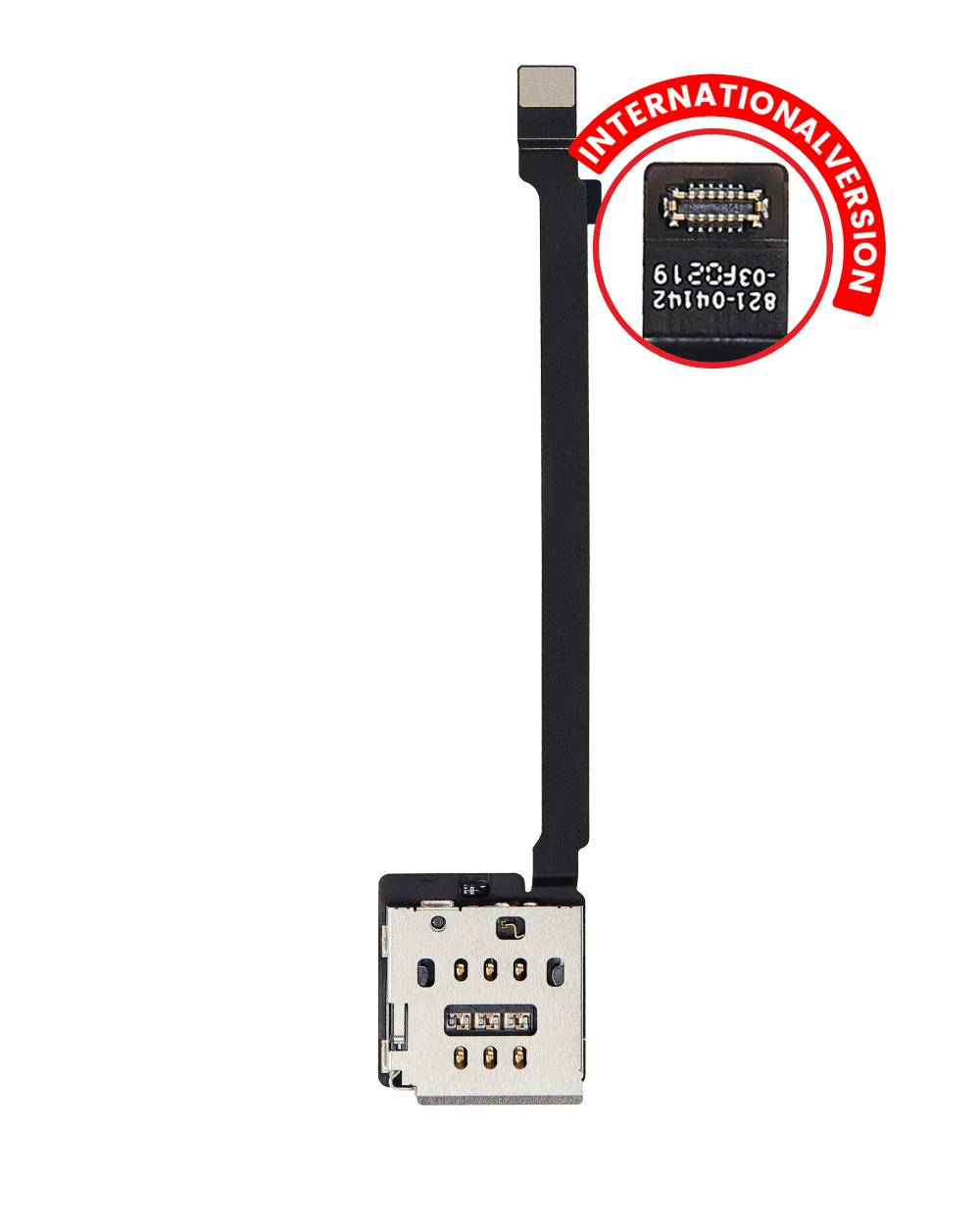 Sim Card Reader With Flex Cable Compatible For Ipad Pro 12.9" 6Th Gen (2022) (International Version)