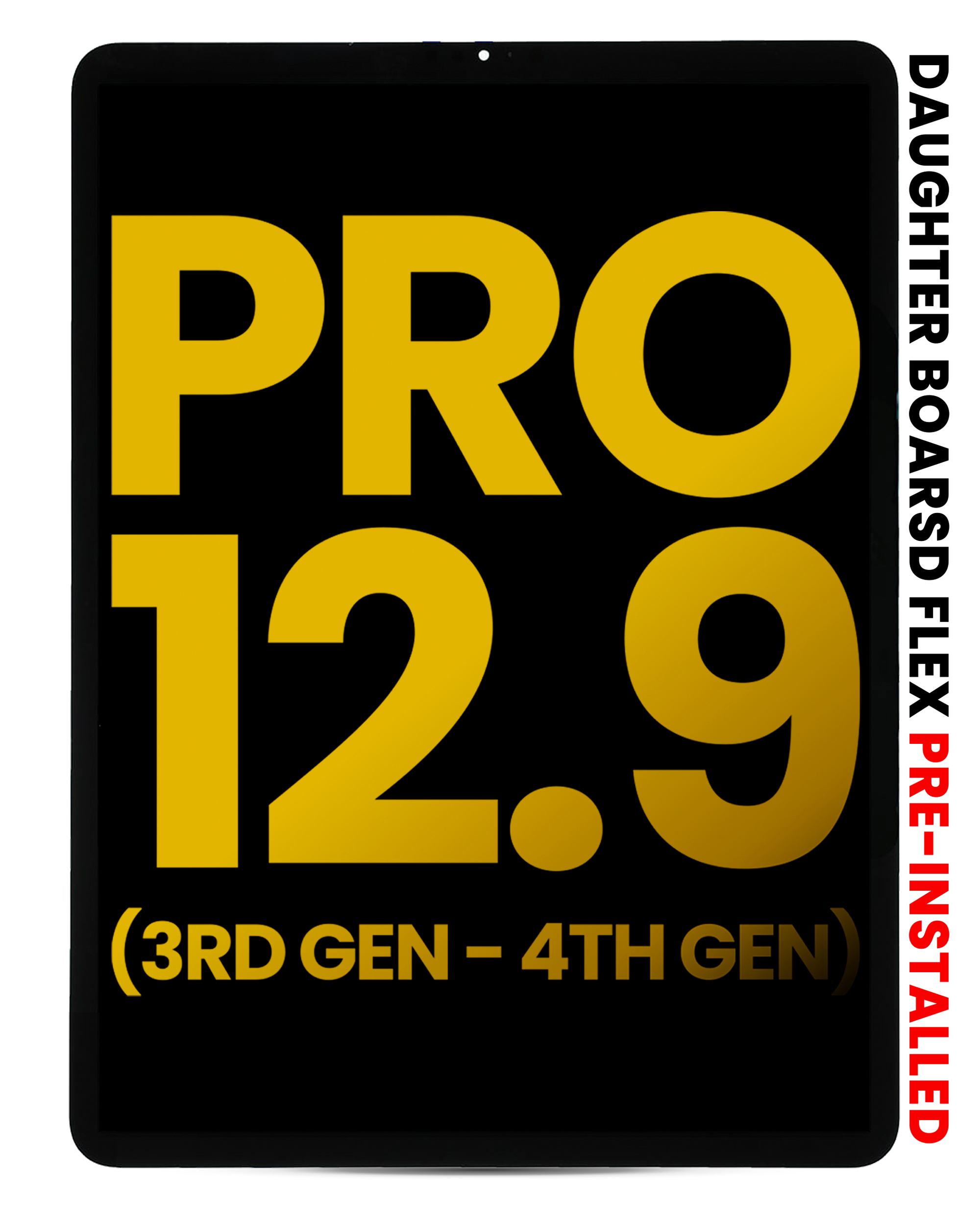 Lcd Assembly With Digitizer Compatible For Ipad Pro 12.9" 3Rd Gen (2018) / Ipad 12.9" 4Th Gen (2020) (Refurbished) (All Colors)