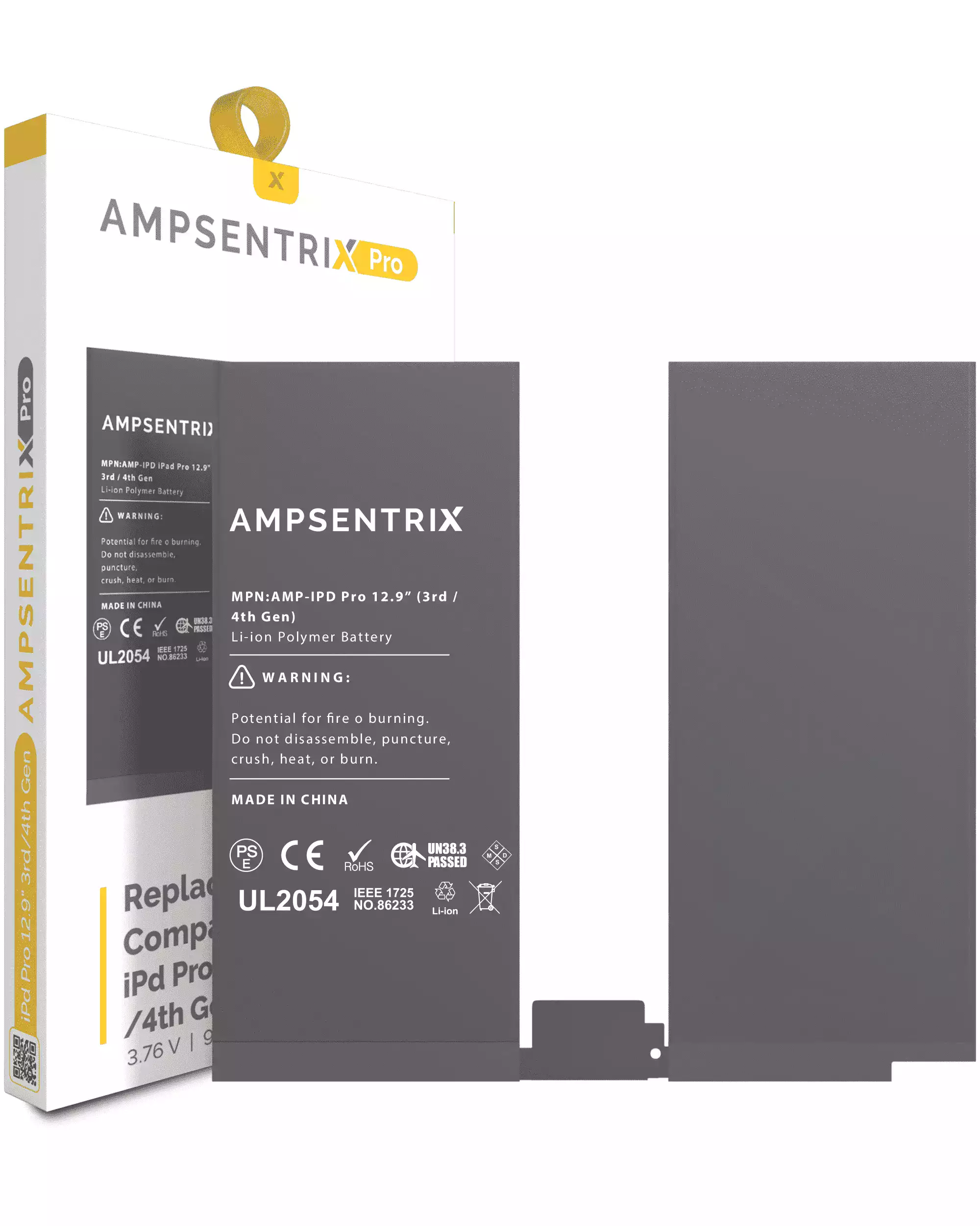Replacement Battery Compatible For Ipad Pro 12.9" 3Rd Gen (2018) / 4Th Gen (2020) (Ampsentrix Pro)
