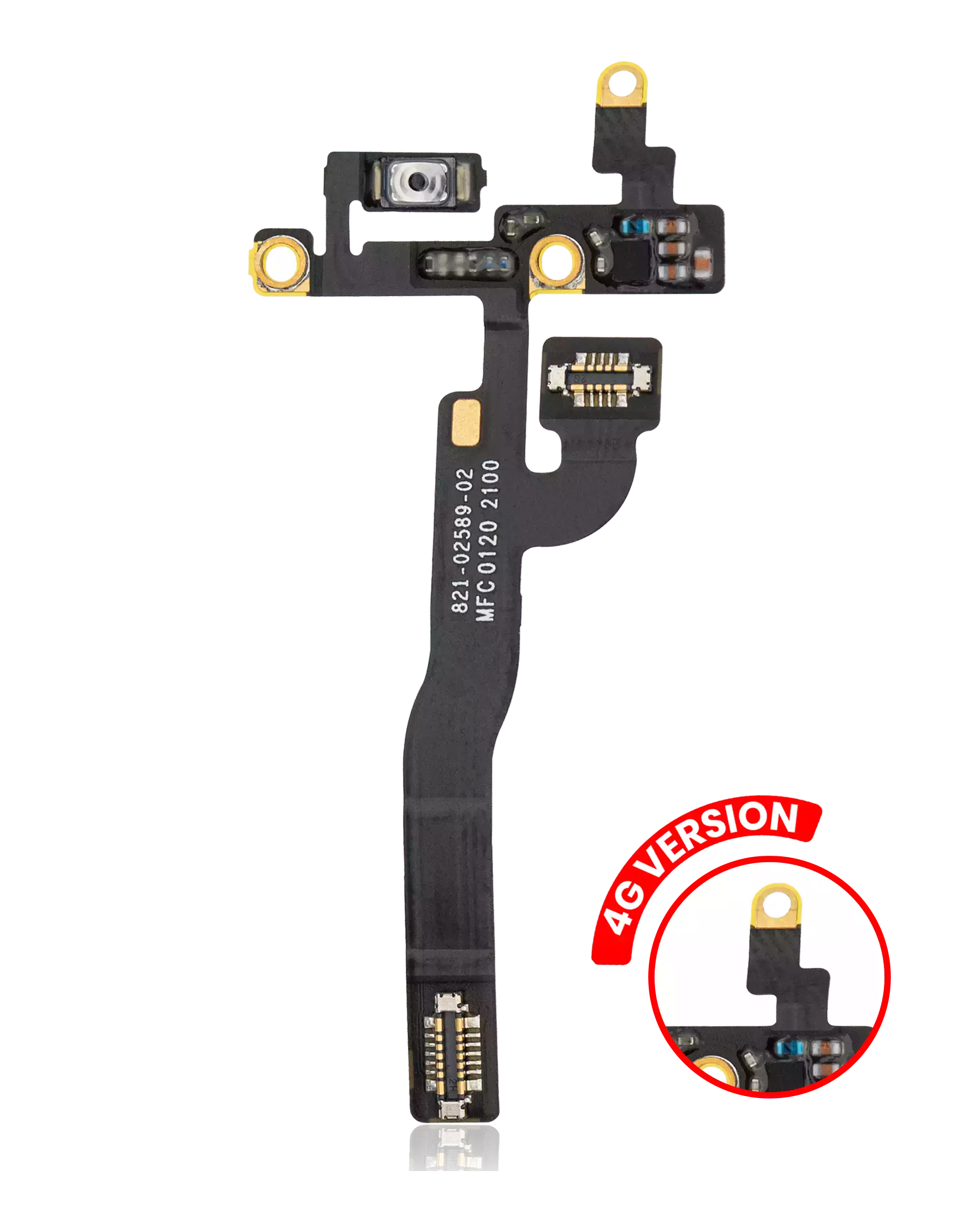 Power Button Flex Compatible For Ipad Pro 11" 2Nd Gen (2020) / Ipad Pro 12.9" 4Th Gen (2020) (4G Version)