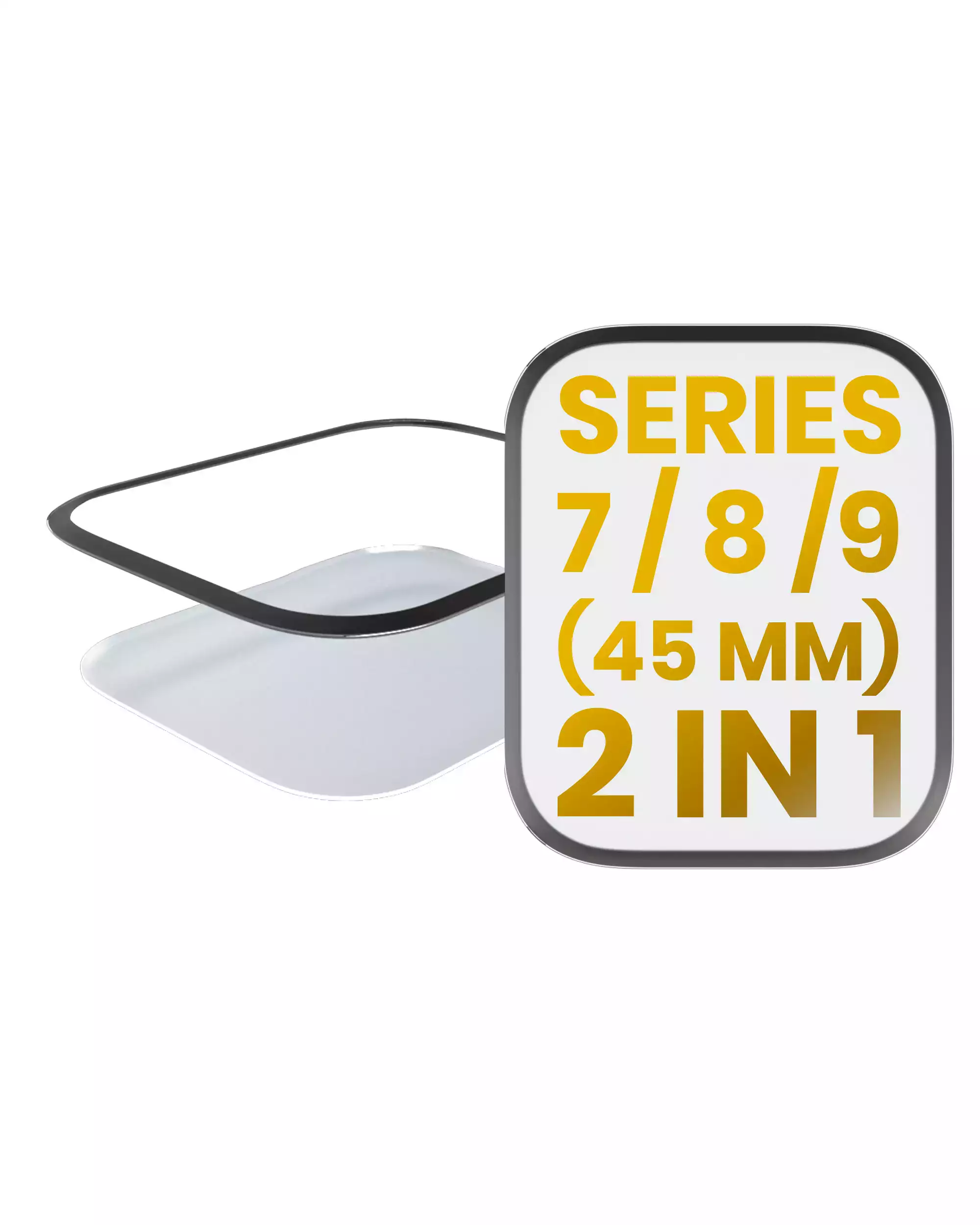 2 In 1 Front Cover Glass With Oca Compatible For Watch Series 7 / 8 / 9 (45Mm)