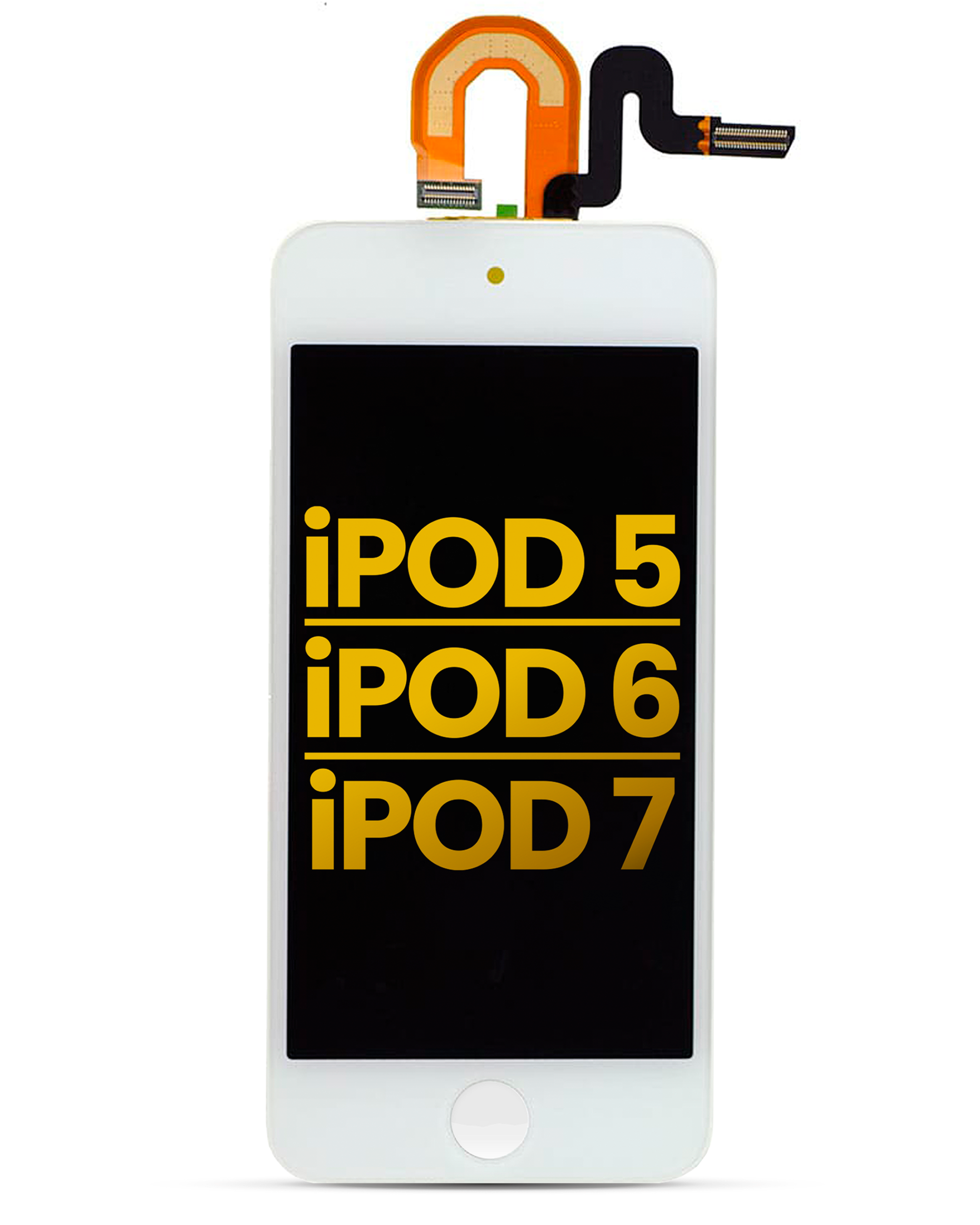Lcd Assembly Compatible For Ipod Touch 5 / Ipod Touch 6 / Ipod Touch 7 (Premium) (White)