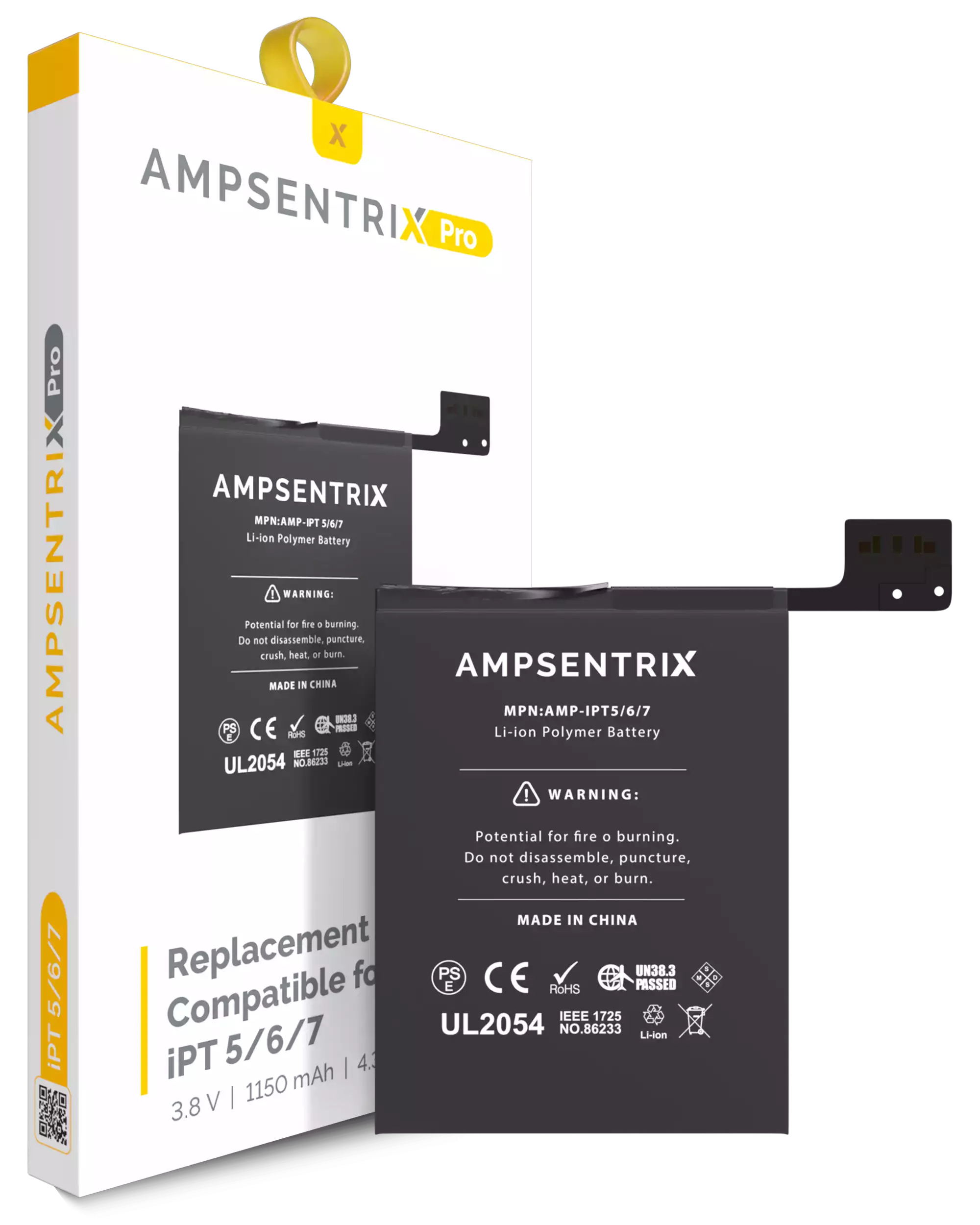 Replacement Battery Compatible For Ipod Touch 5 / Touch 6 / Touch 7 (Ampsentrix Pro)