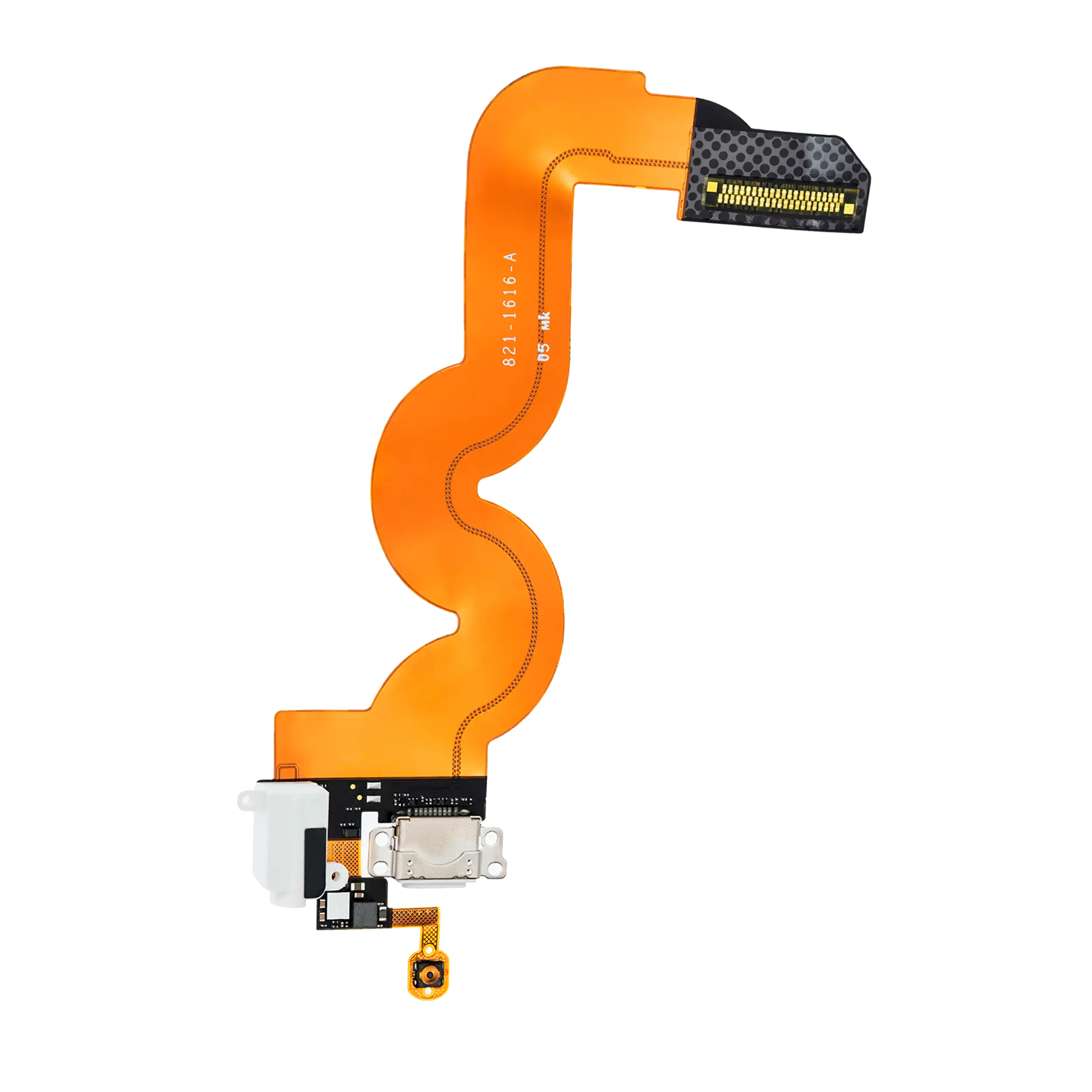Headphone Jack With Charging Port Flex Cable Compatible For Ipod Touch 5 (White)