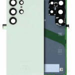 Back Cover Glass With Camera Lens Compatible For Samsung Galaxy S24 Ultra (Service Pack) (Titanium Green)