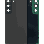 Back Cover Glass With Camera Lens Compatible For Samsung Galaxy S22 5G (No Logo) (Aftermarket Plus) (Graphite)