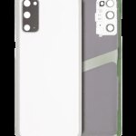 Back Cover Glass With Camera Lens Compatible For Samsung Galaxy S20 5G (Service Pack) (Cloud White)