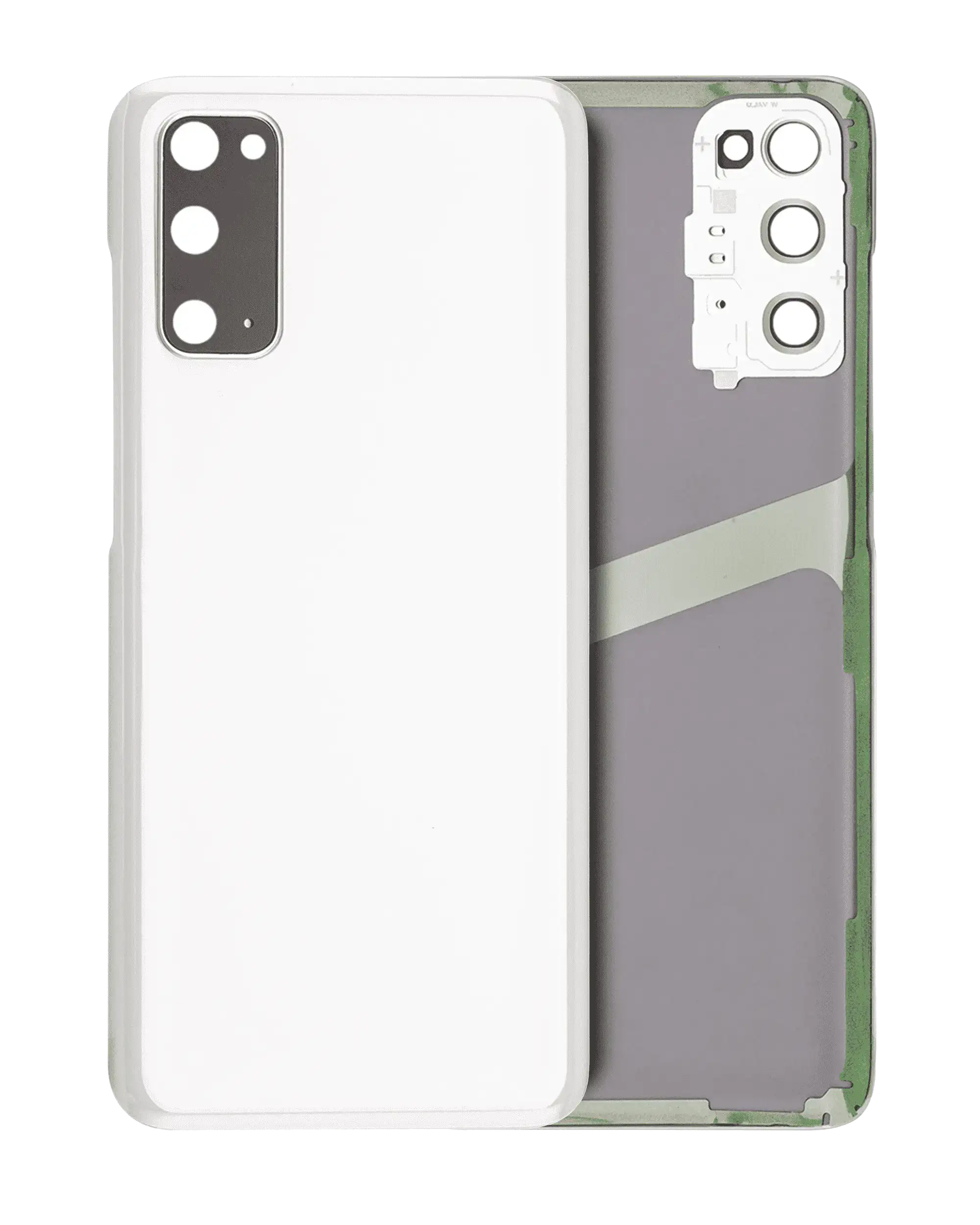 Back Cover Glass With Camera Lens Compatible For Samsung Galaxy S20 5G (Service Pack) (Cloud White)