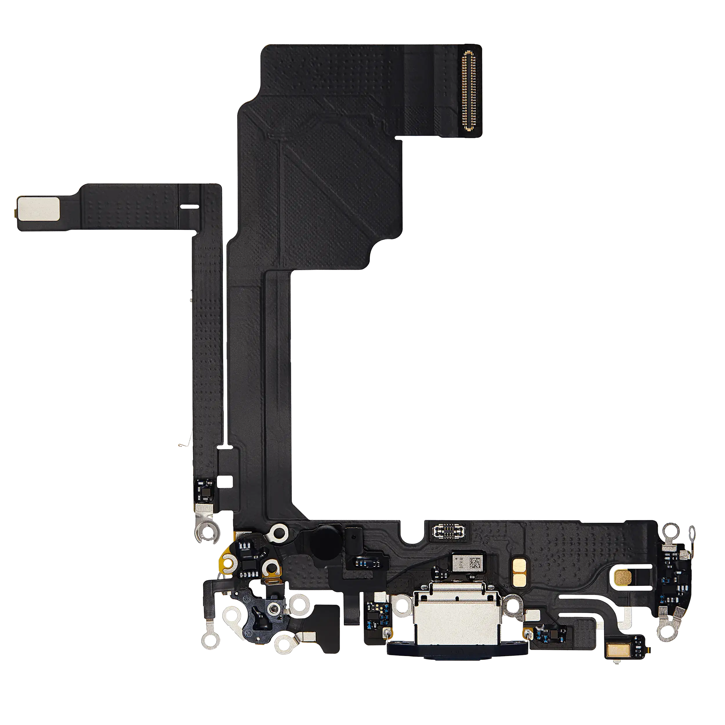 Charging Port Flex Cable Compatible For Iphone 15 Pro (Premium) (Blue Titanium)