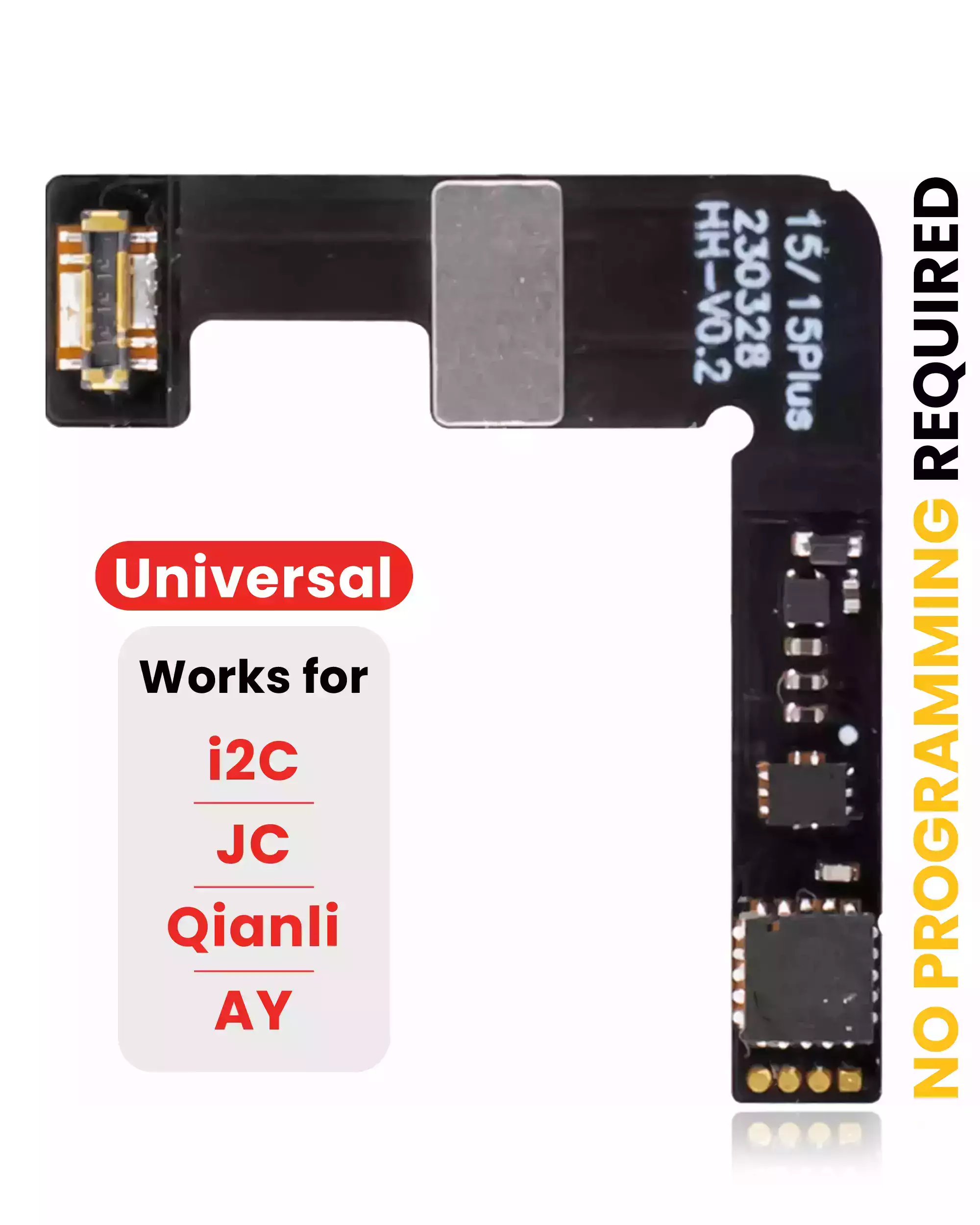 Pre-Programmed Universal Battery Tag-On Flex Compatible With Iphone 15 And 15 Plus (No Soldering Required)