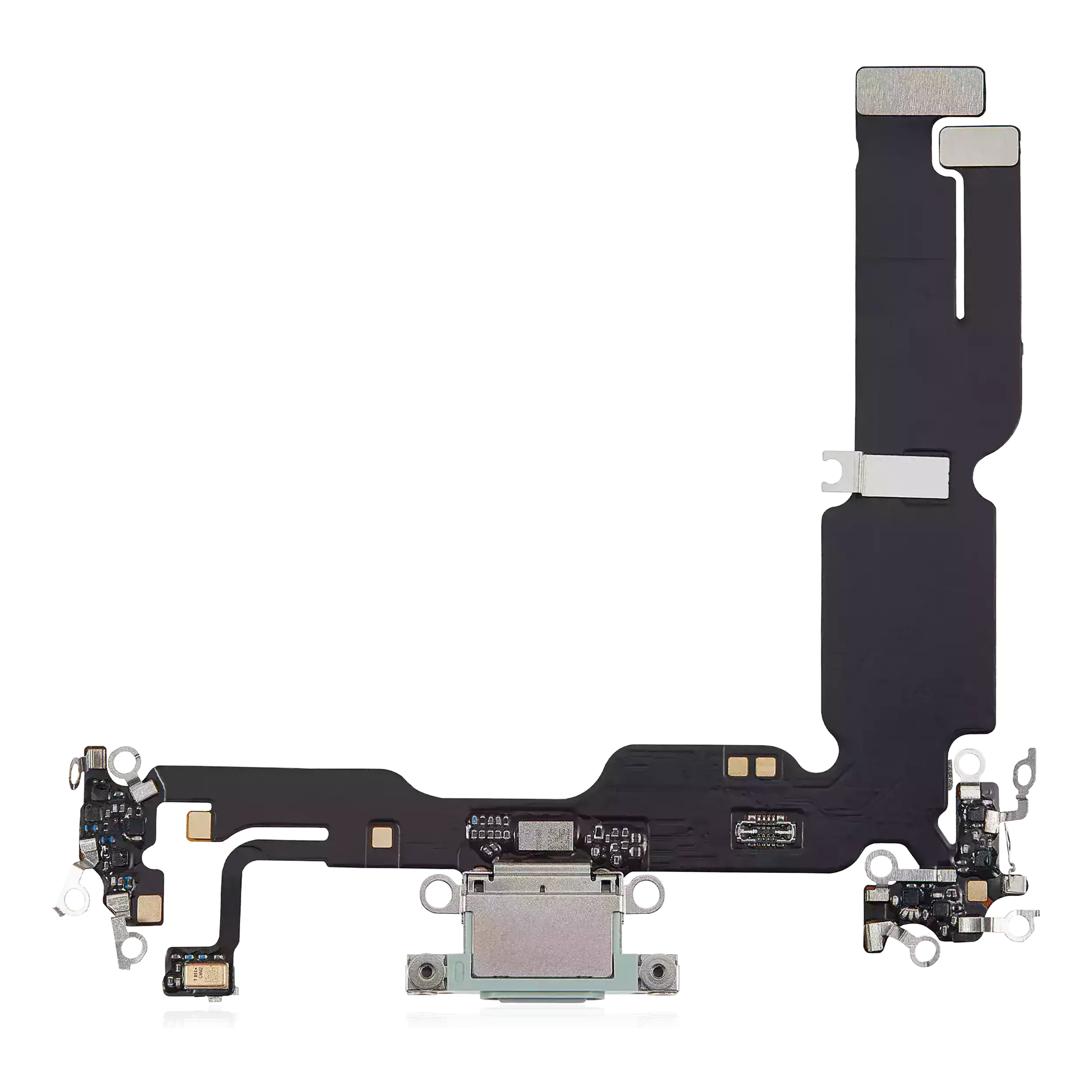Charging Port Flex Cable Compatible For Iphone 15 Plus (Aftermarket Plus) (Green)