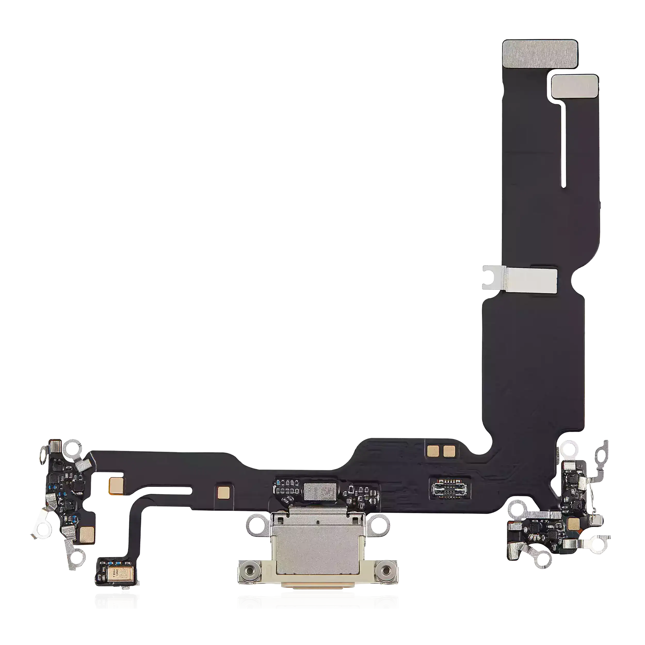 Charging Port Flex Cable Compatible For Iphone 15 Plus (Aftermarket Plus) (Yellow)