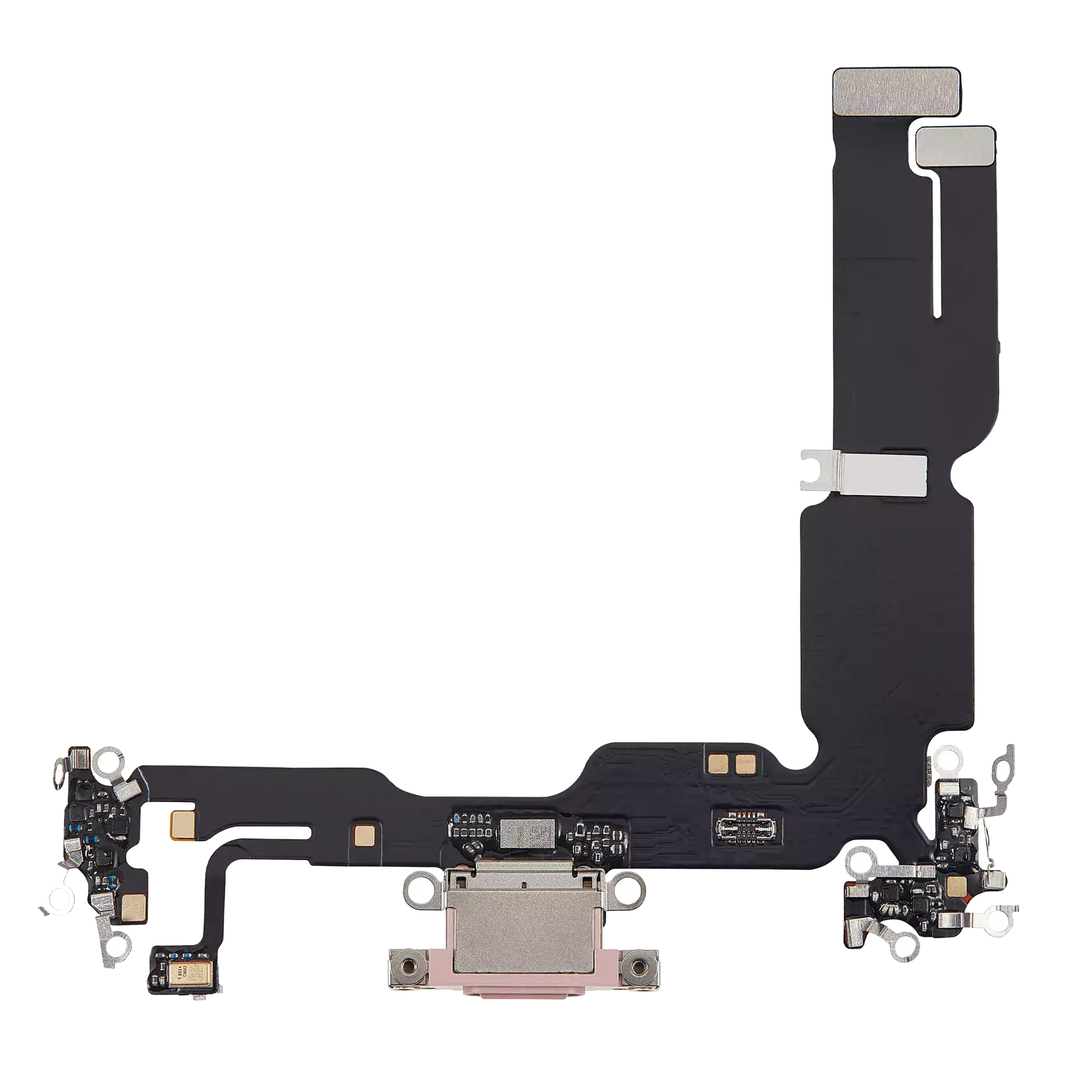 Charging Port Flex Cable Compatible For Iphone 15 Plus (Aftermarket Plus) (Pink)