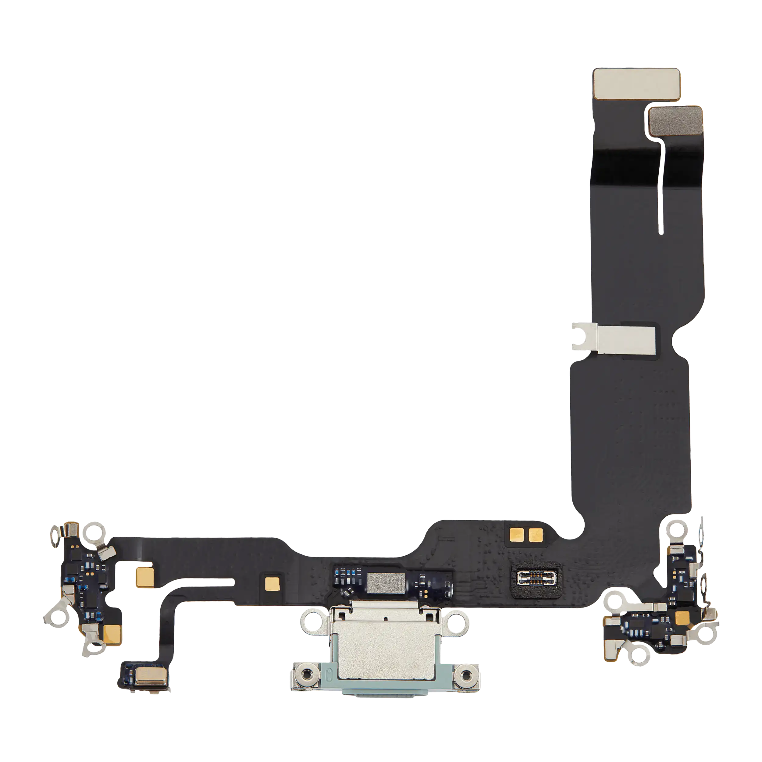 Charging Port Flex Cable Compatible For Iphone 15 Plus (Premium) (Green)