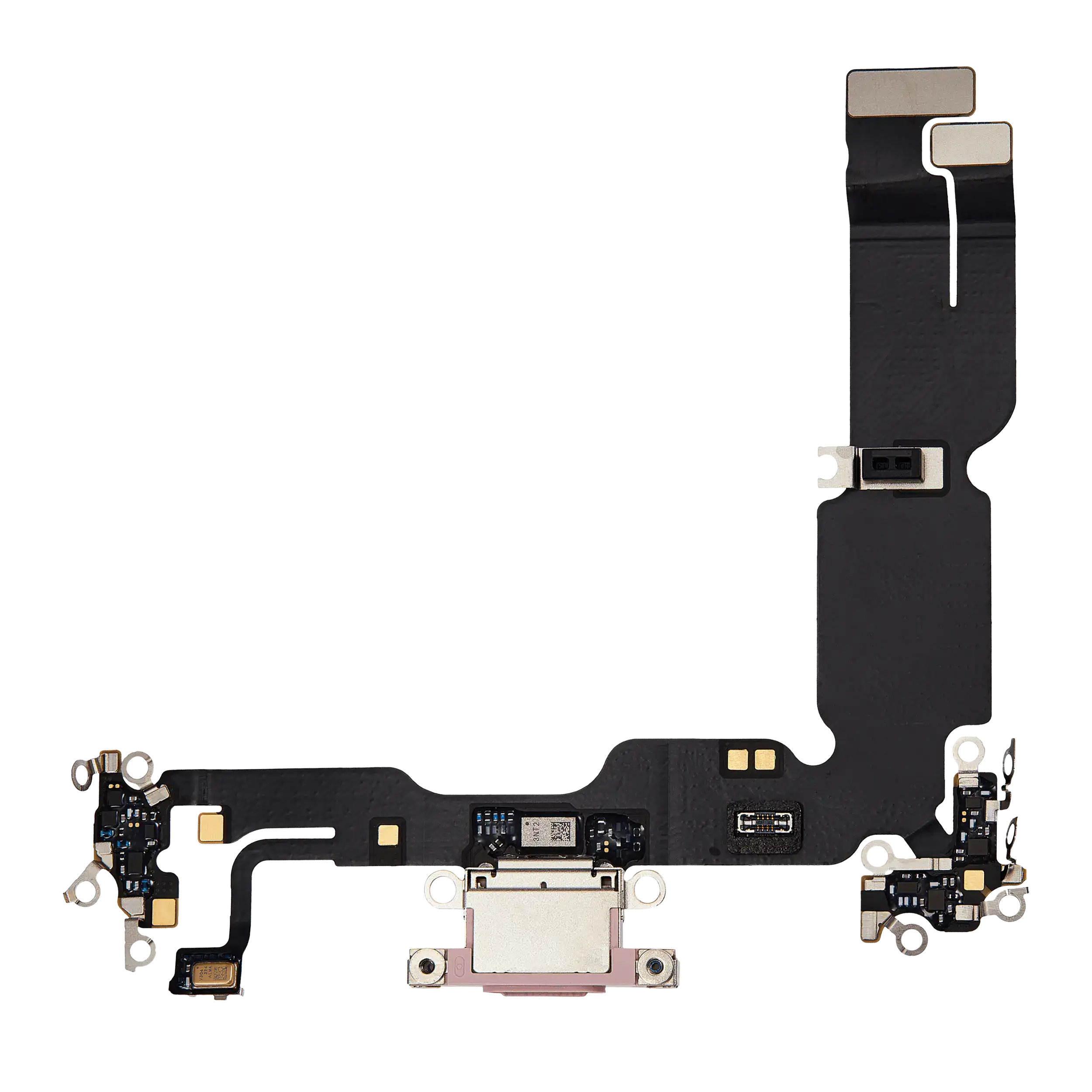 Charging Port Flex Cable Compatible For Iphone 15 Plus (Premium) (Pink)