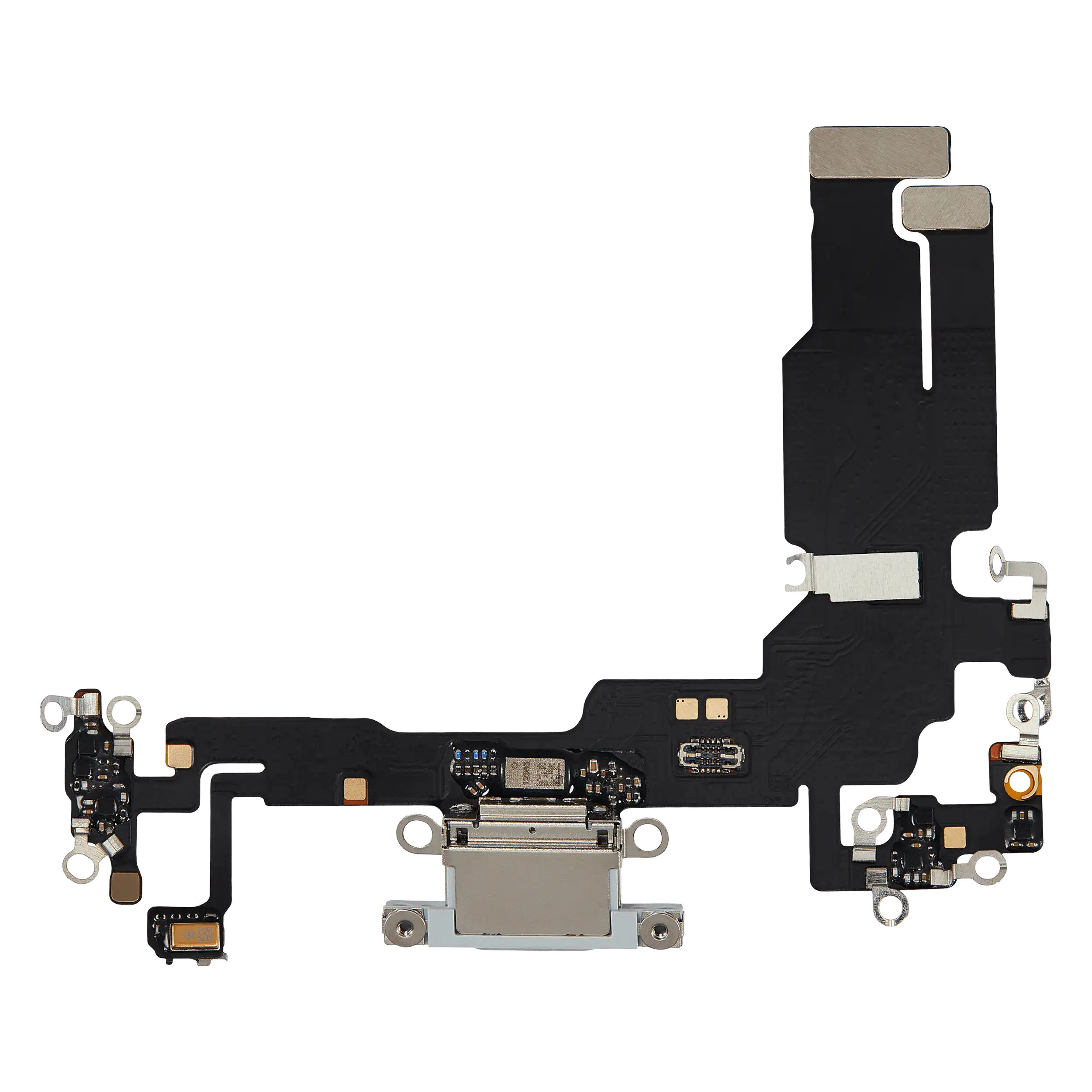 Charging Port Flex Cable Compatible For Iphone 15 (Aftermarket Plus) (Blue)