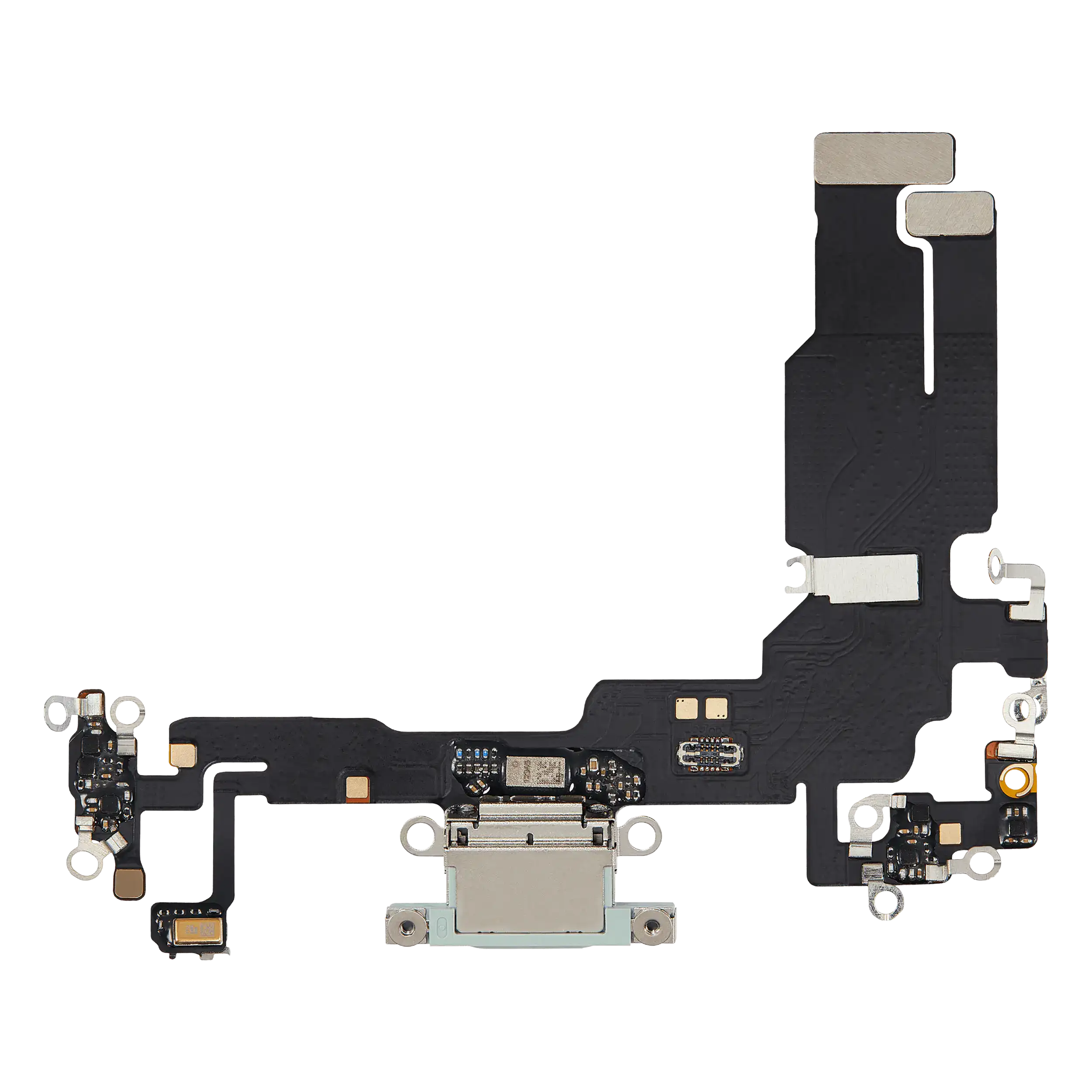 Charging Port Flex Cable Compatible For Iphone 15 (Aftermarket Plus) (Green)