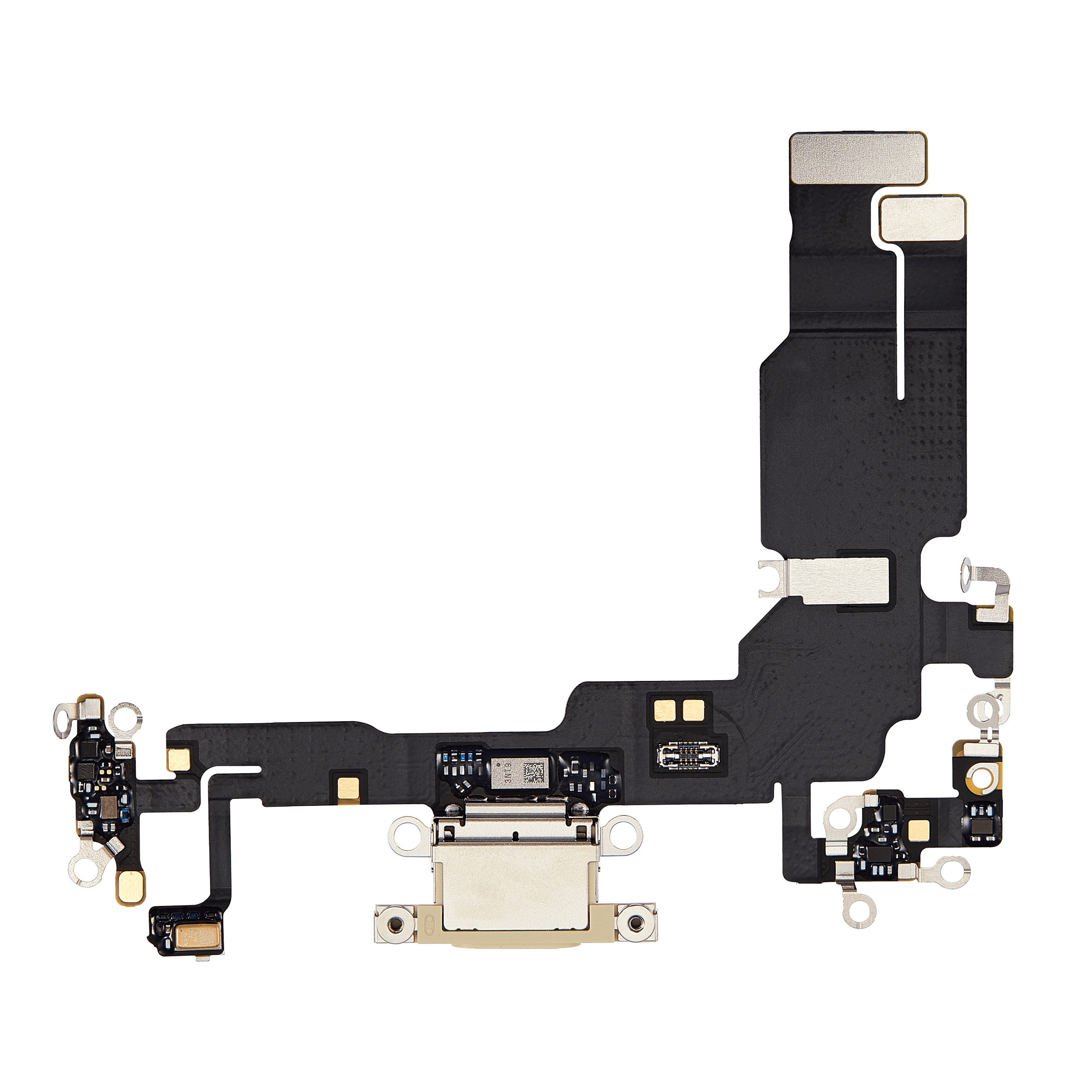 Charging Port Flex Cable Compatible For Iphone 15 (Premium) (Yellow)