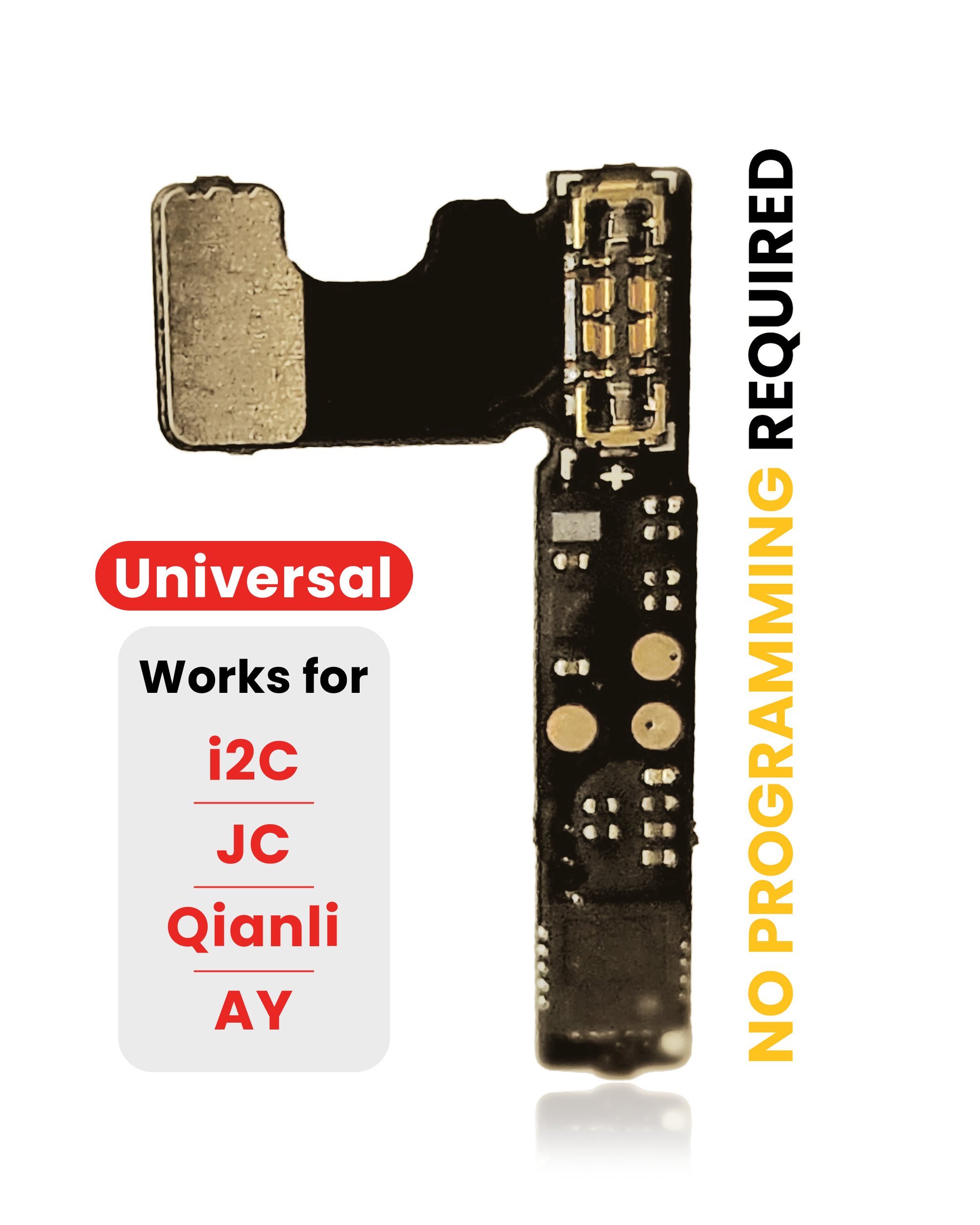 Pre-Programmed Universal Battery Tag-On Flex Compatible With Iphone 13 Pro, 13 Pro Max, 14 Pro, And 14 Pro Max (Ampsentrix)