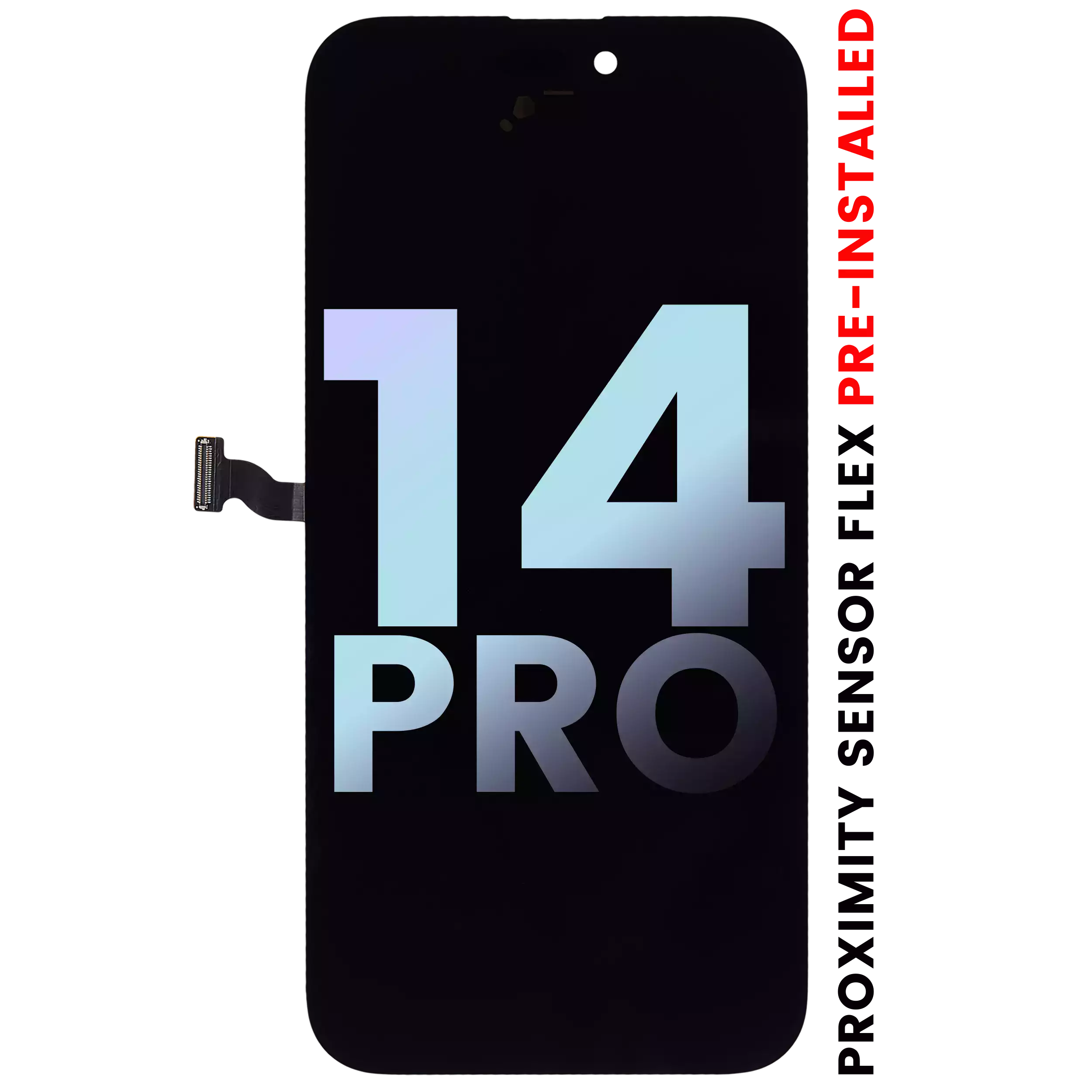 Oled Assembly With Proximity Sensor Flex Pre-Installed Compatible For Iphone 14 Pro (Service Pack)