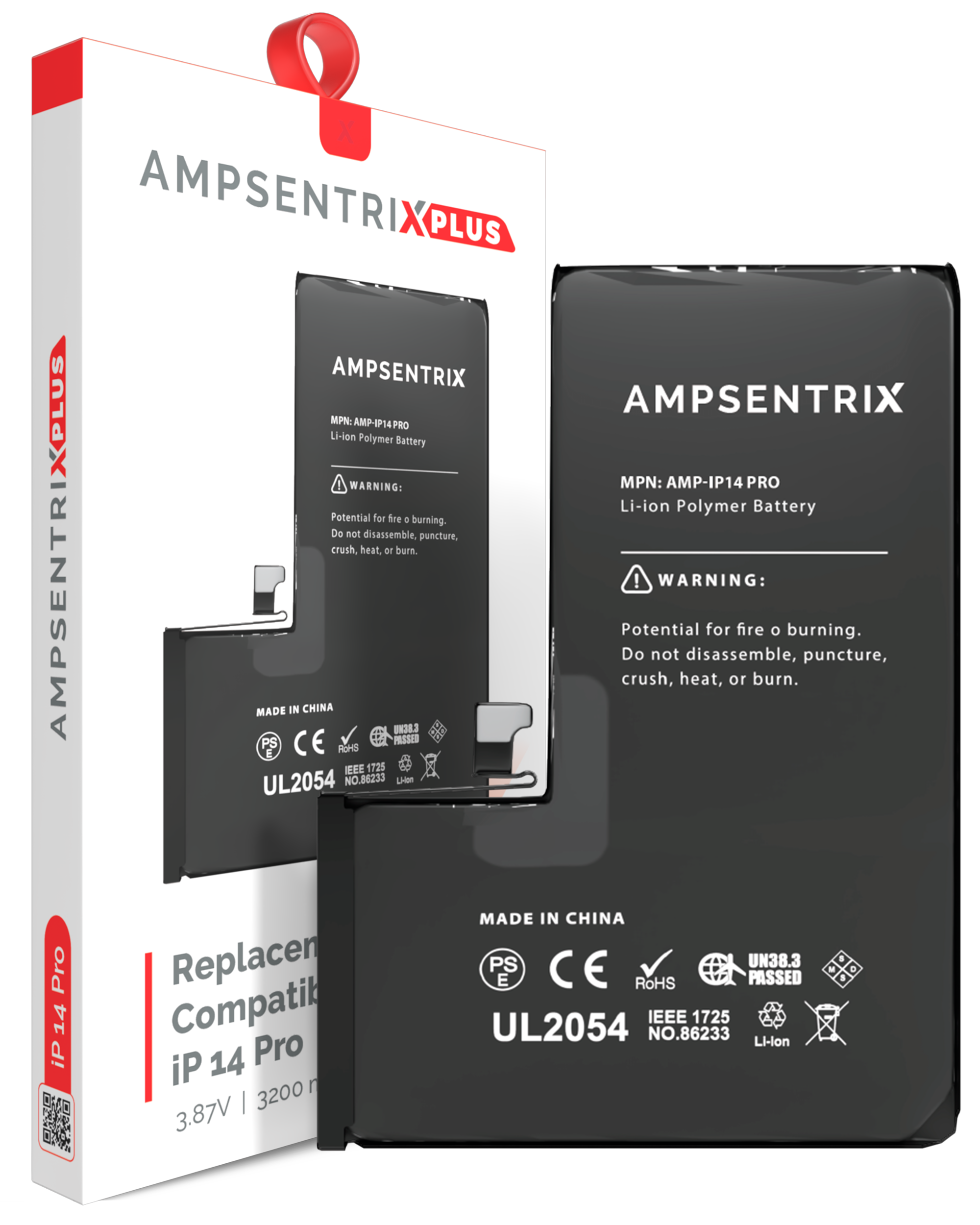 Replacement Battery Compatible For Iphone 14 Pro (Ampsentrix Plus)