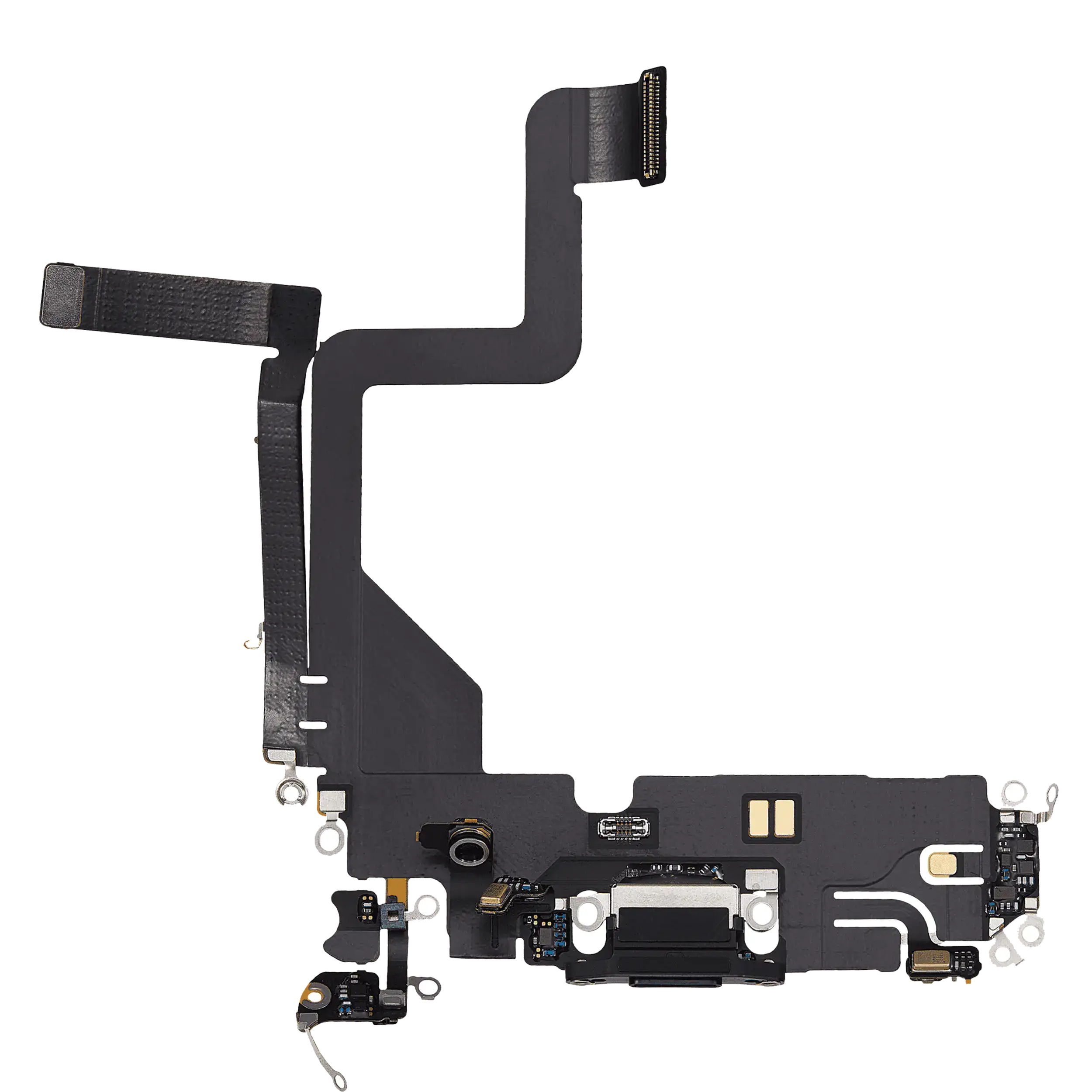 Charging Port Flex Cable Compatible For Iphone 14 Pro (Used  Pull) (Deep Purple)