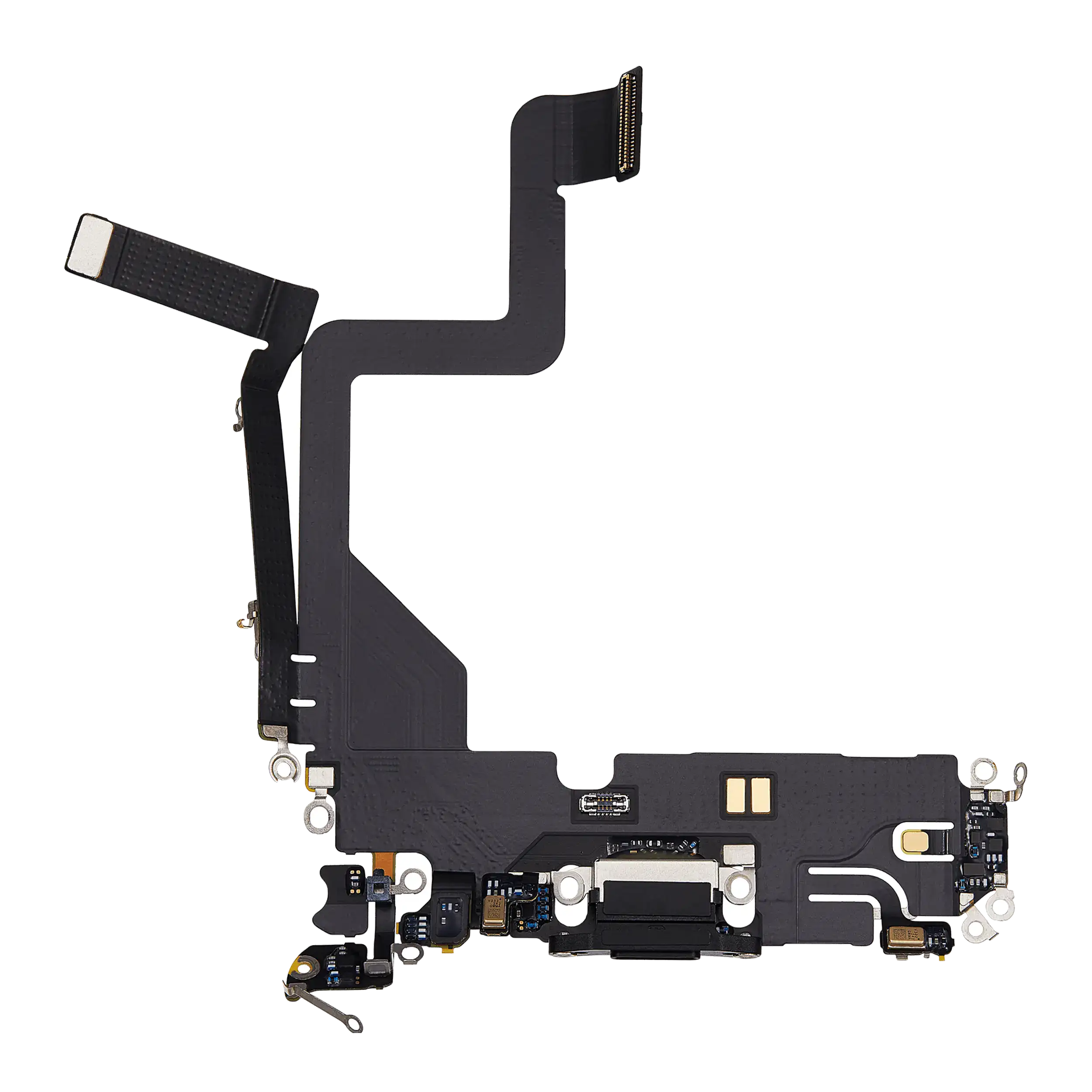 Charging Port Flex Cable Compatible For Iphone 14 Pro (Used  Pull) (Space Black)