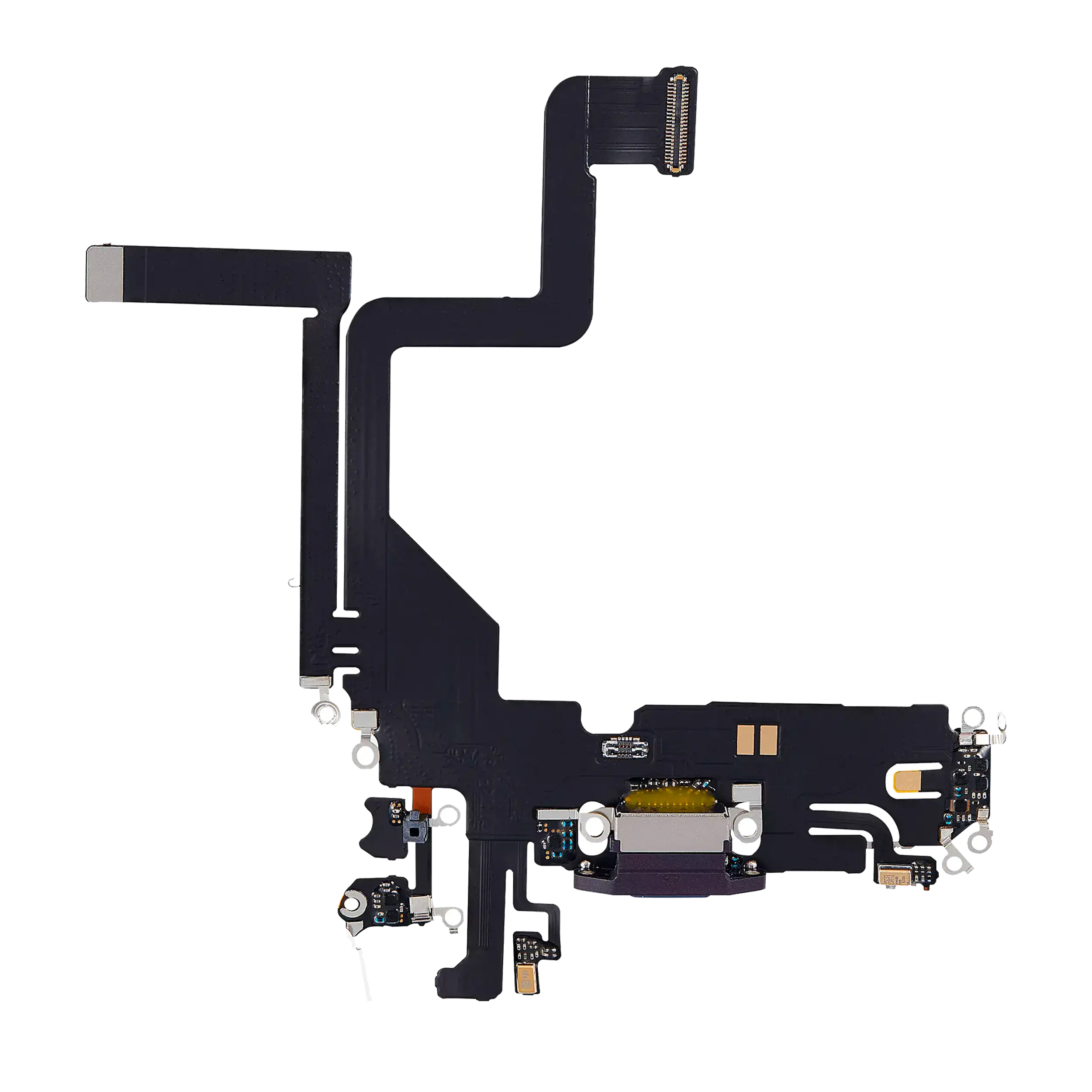 Charging Port Flex Cable Compatible For Iphone 14 Pro (Aftermarket Plus) (Deep Purple)