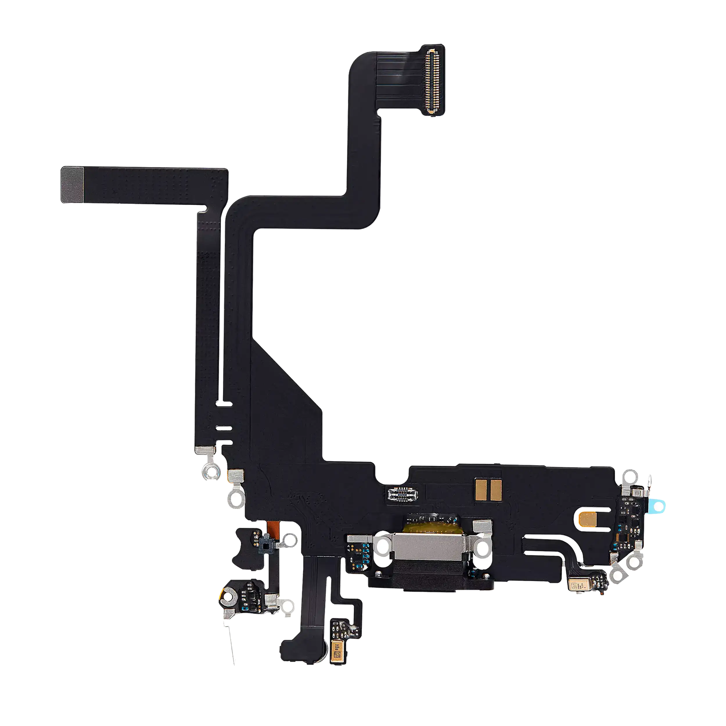 Charging Port Flex Cable Compatible For Iphone 14 Pro (Aftermarket Plus) (Space Black)