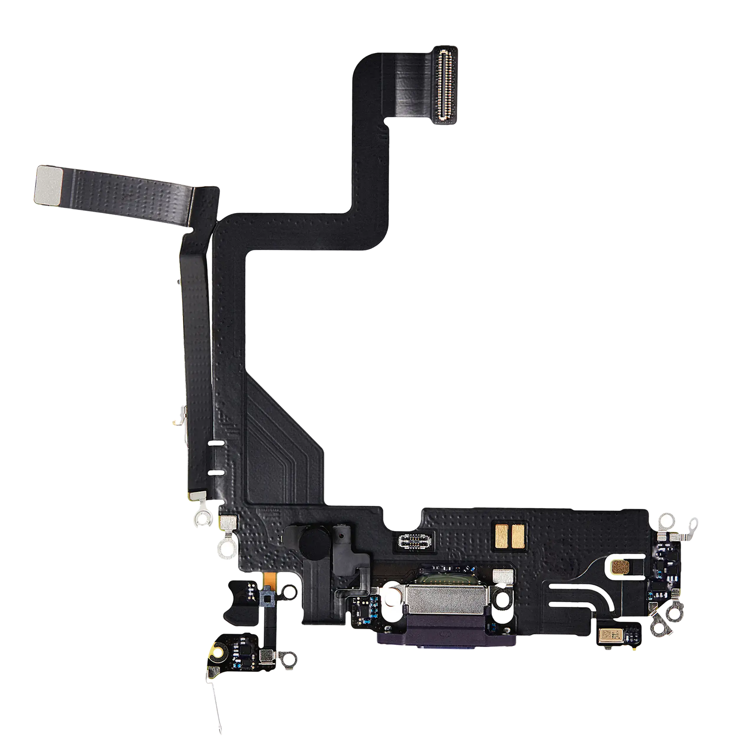 Charging Port Flex Cable Compatible For Iphone 14 Pro (Premium) (Deep Purple)