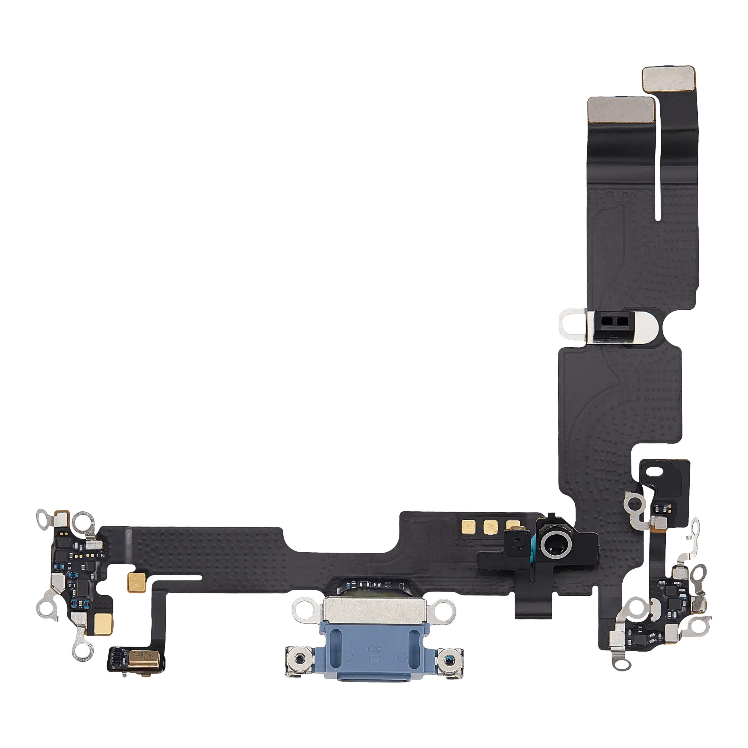Charging Port Flex Cable Compatible For Iphone 14 Plus (Used  Pull) (Blue)