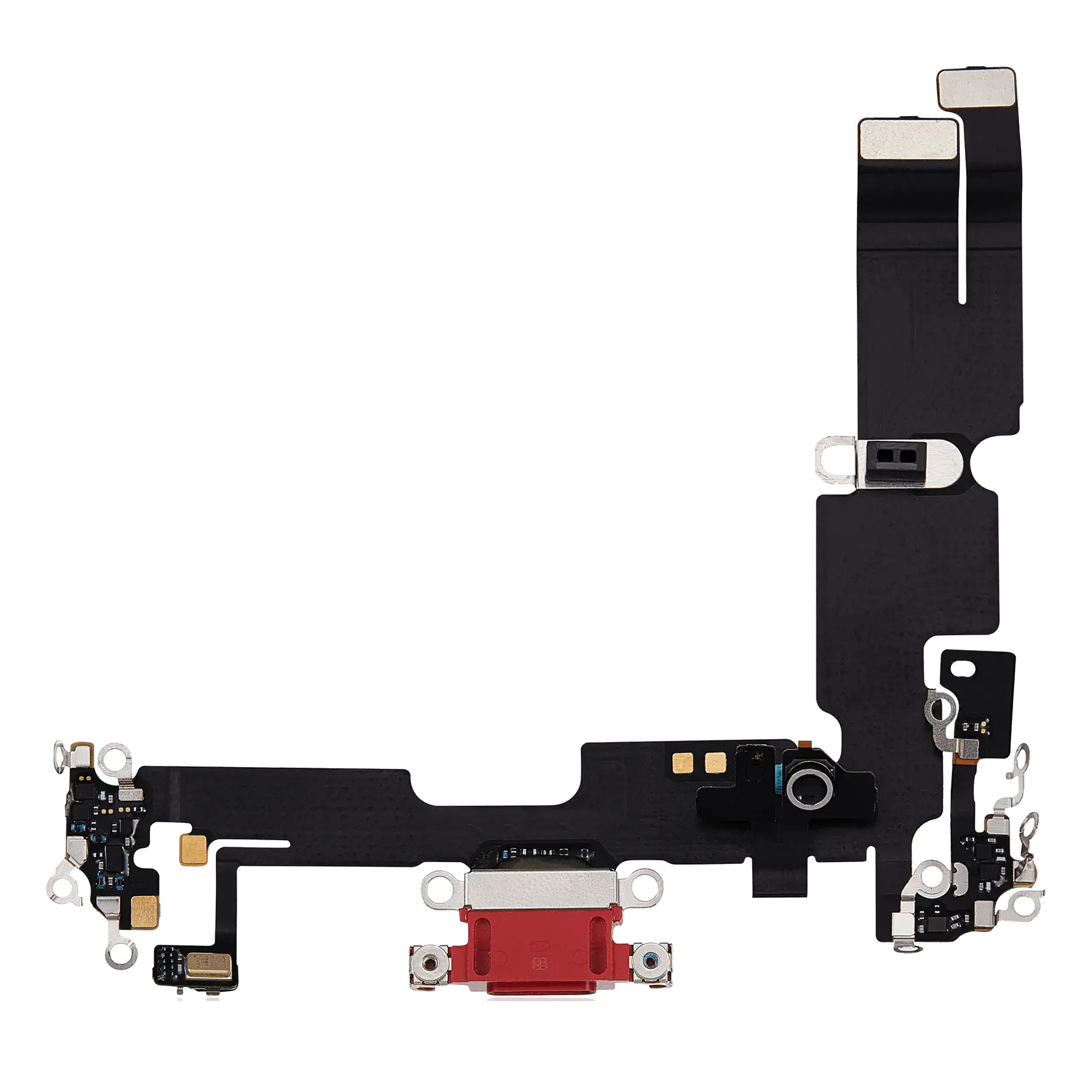 Charging Port Flex Cable Compatible For Iphone 14 Plus (Used  Pull) (Red)
