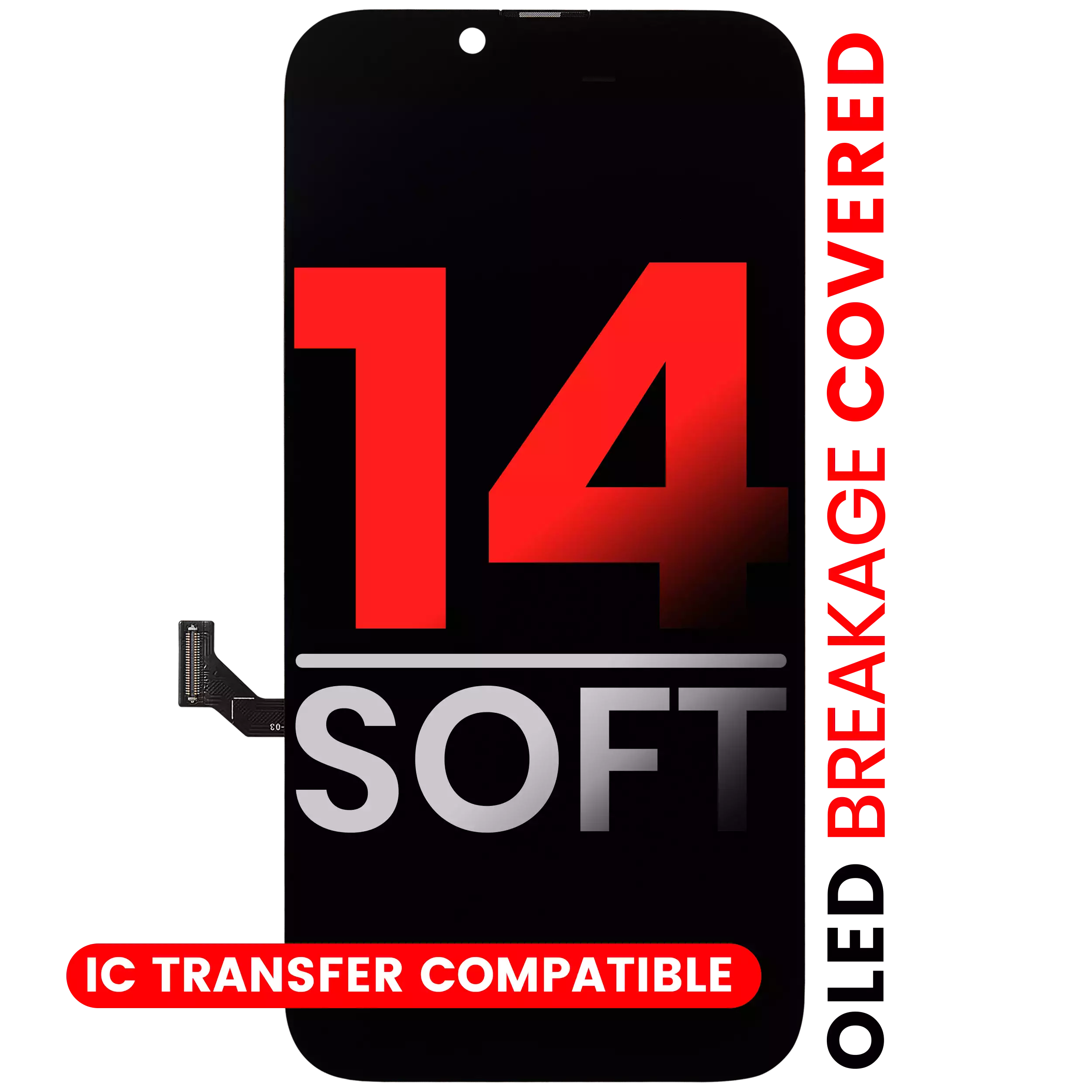 Oled Assembly Compatible For Iphone 14 (Aftermarket Pro: Xo7 Soft)