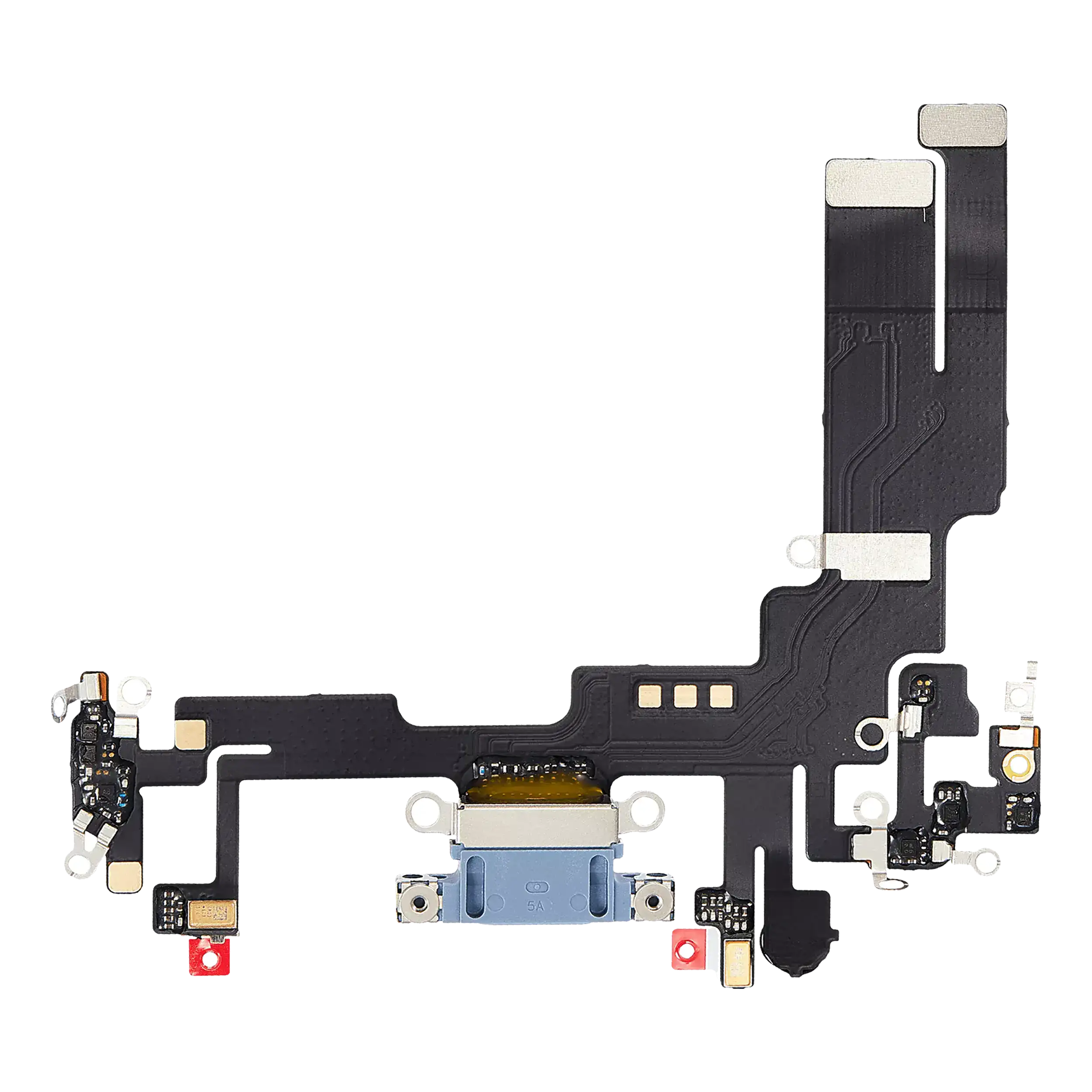 Charging Port Flex Cable Compatible For Iphone 14 (Used  Pull) (Blue)