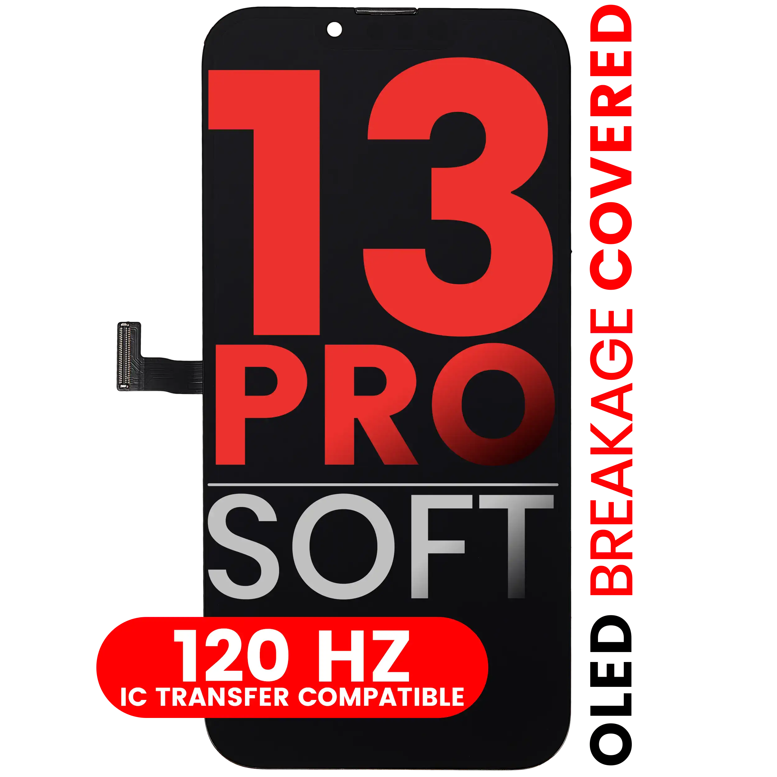 Oled Assembly Compatible For Iphone 13 Pro (Aftermarket Pro: Xo7 Soft) (120Hz)