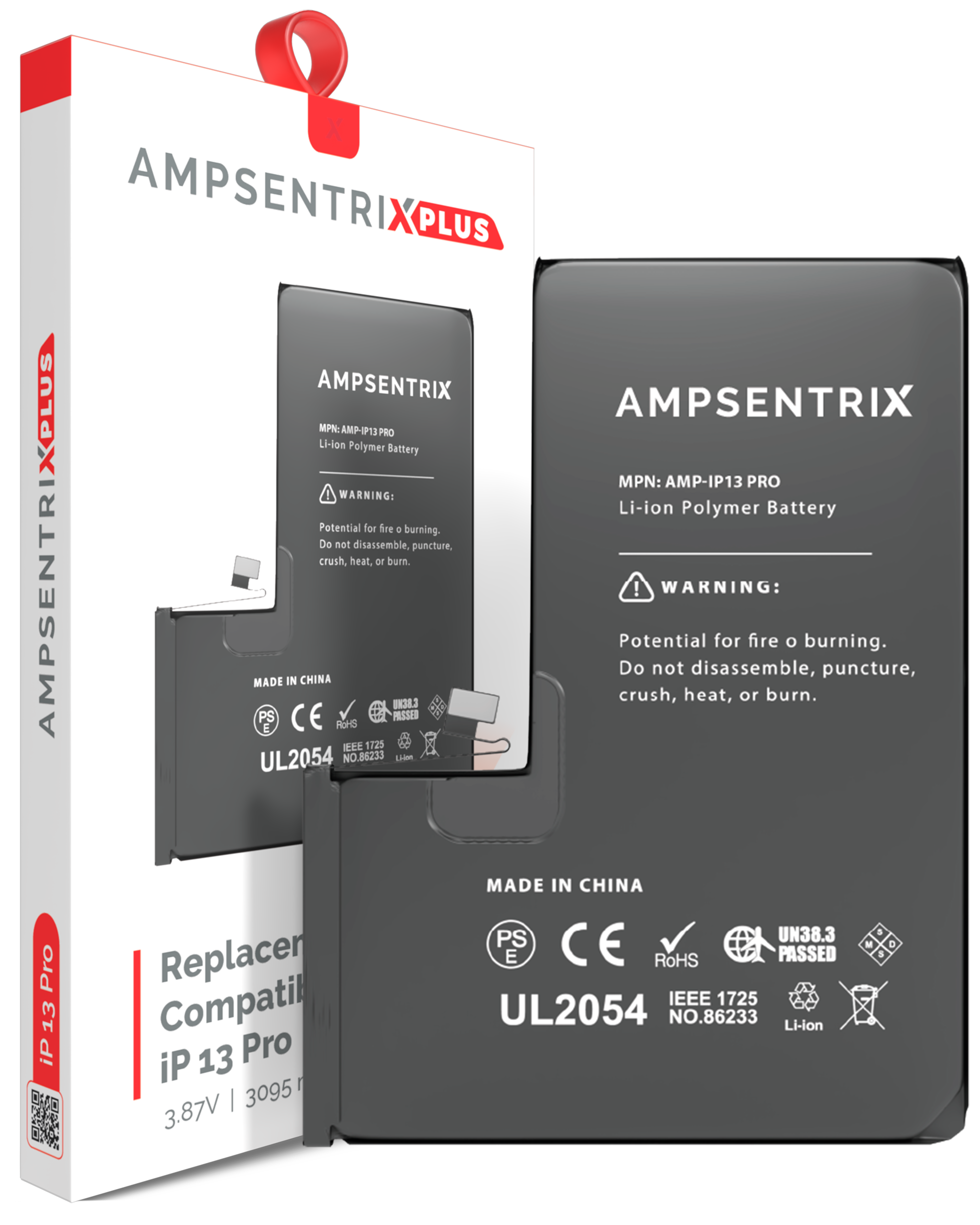 Replacement Battery Compatible For Iphone 13 Pro (Ampsentrix Plus)