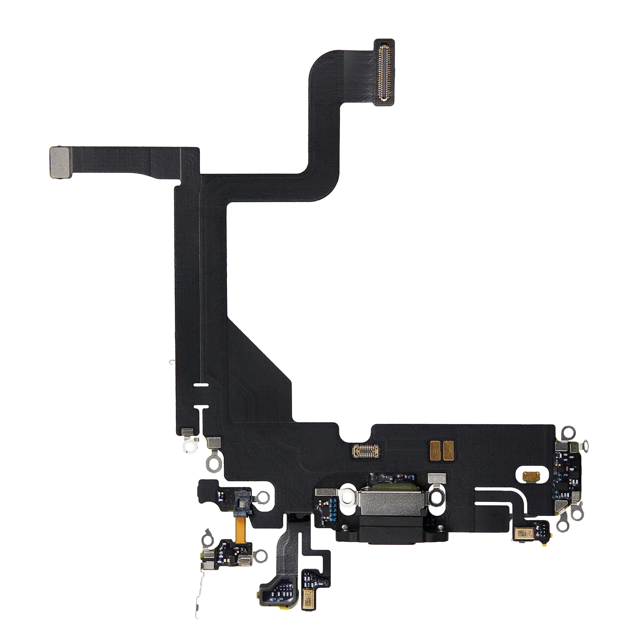 Charging Port Flex Cable Compatible For Iphone 13 Pro (Used  Pull) (Graphite)