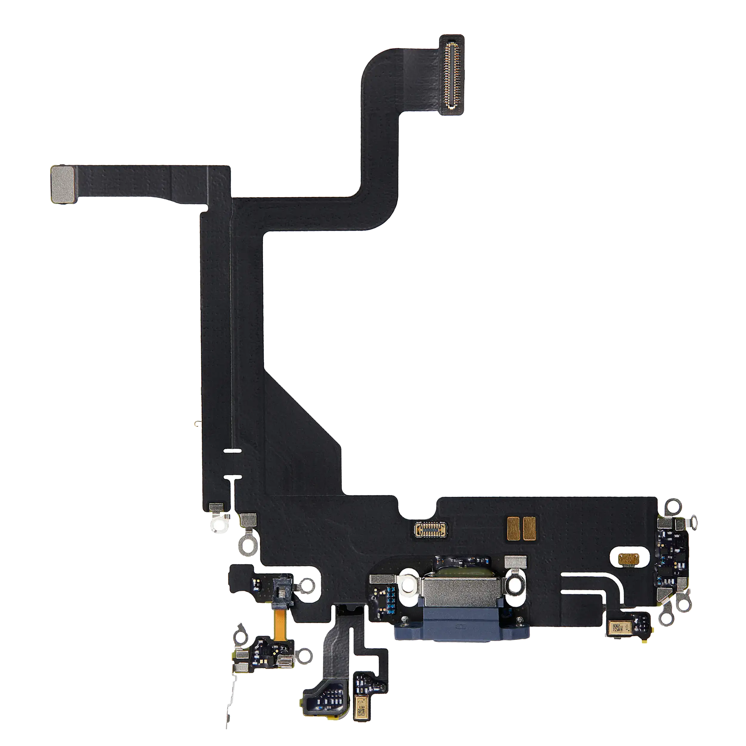 Charging Port Flex Cable Compatible For Iphone 13 Pro (Used  Pull) (Sierra Blue)