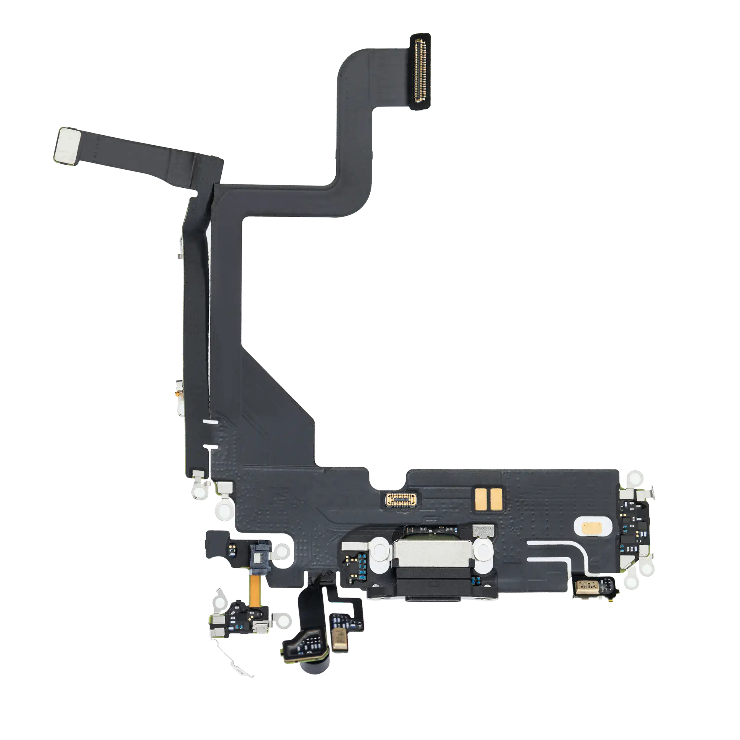 Charging Port Flex Cable Compatible For Iphone 13 Pro (Premium) (Graphite)